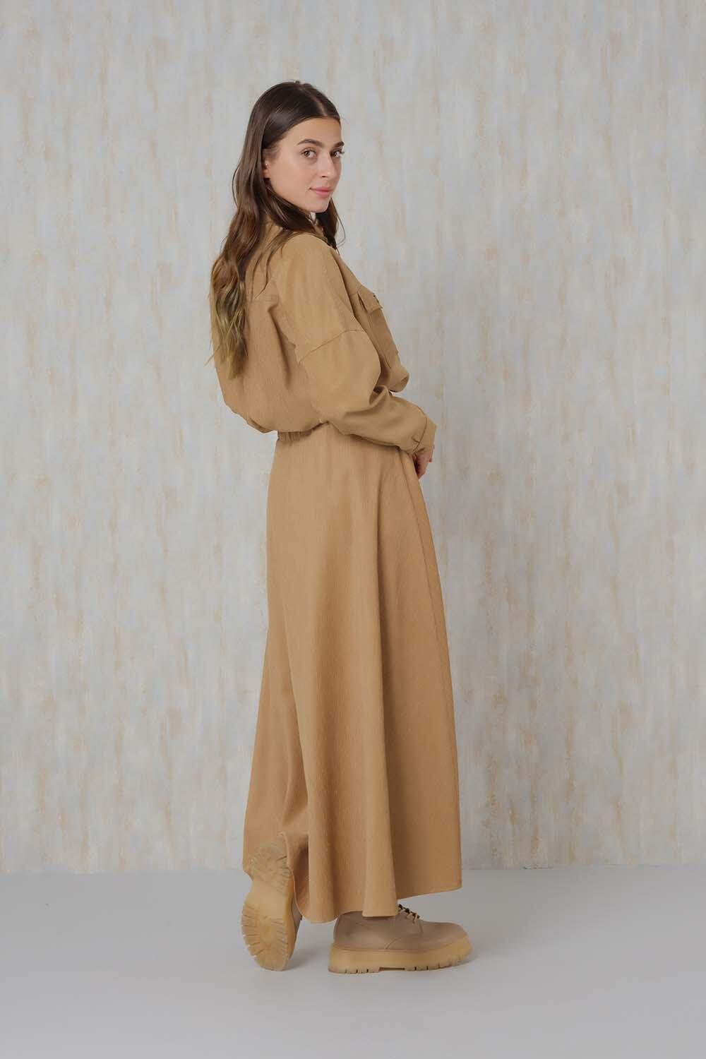 Chenille Circular Skirt, Camel