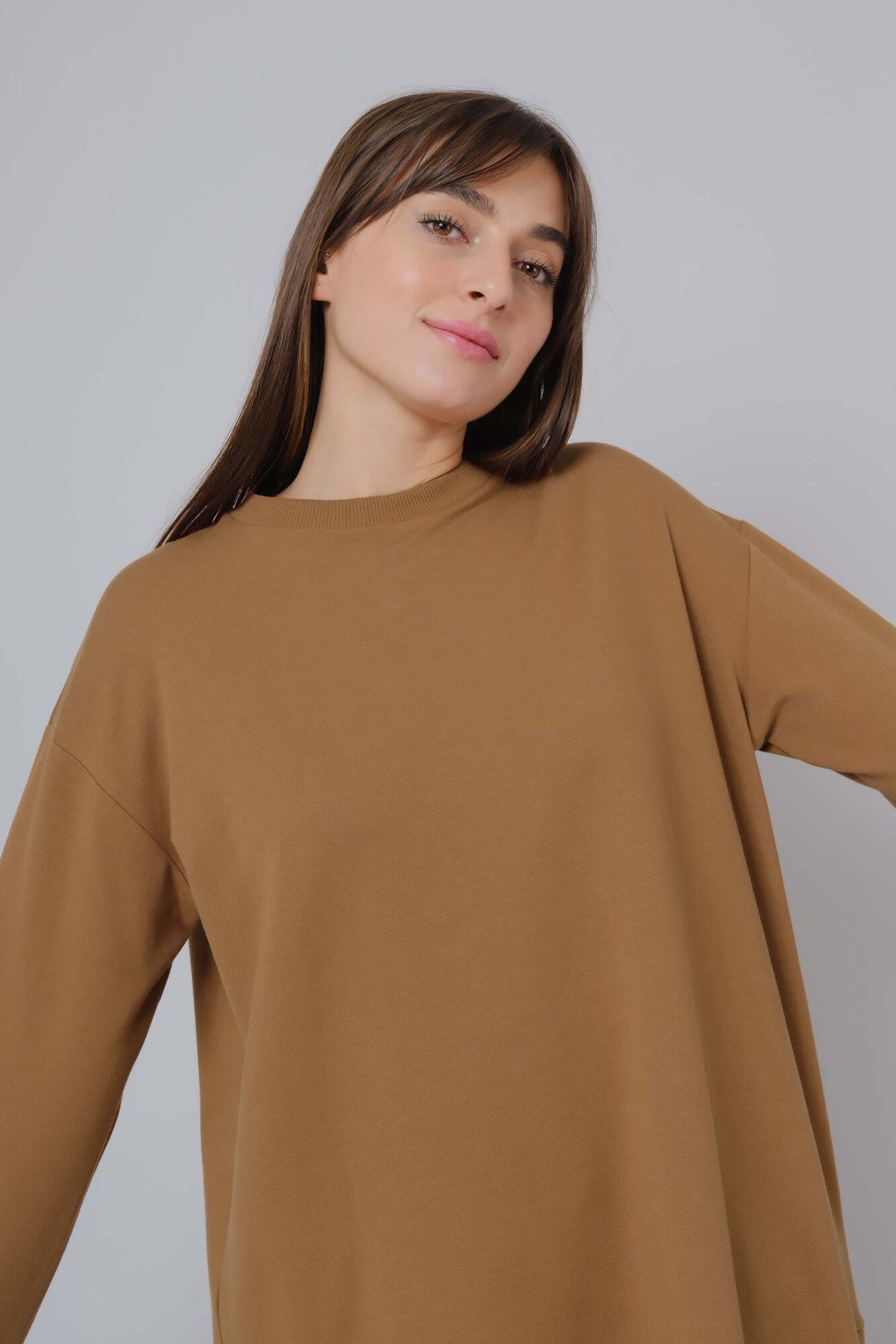 Cami Detailed Tunic Brown 