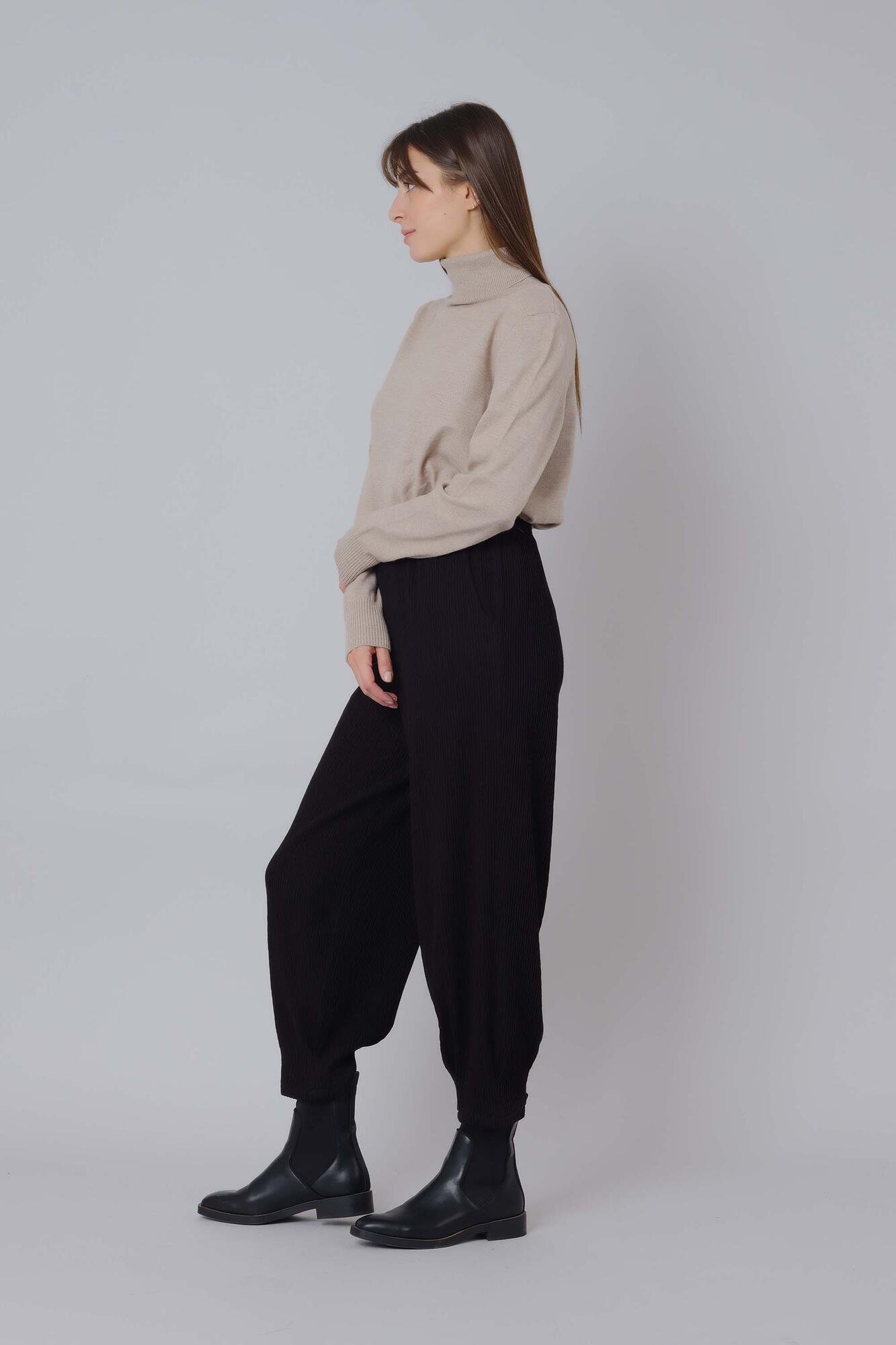 Special Knitted Trousers Black 