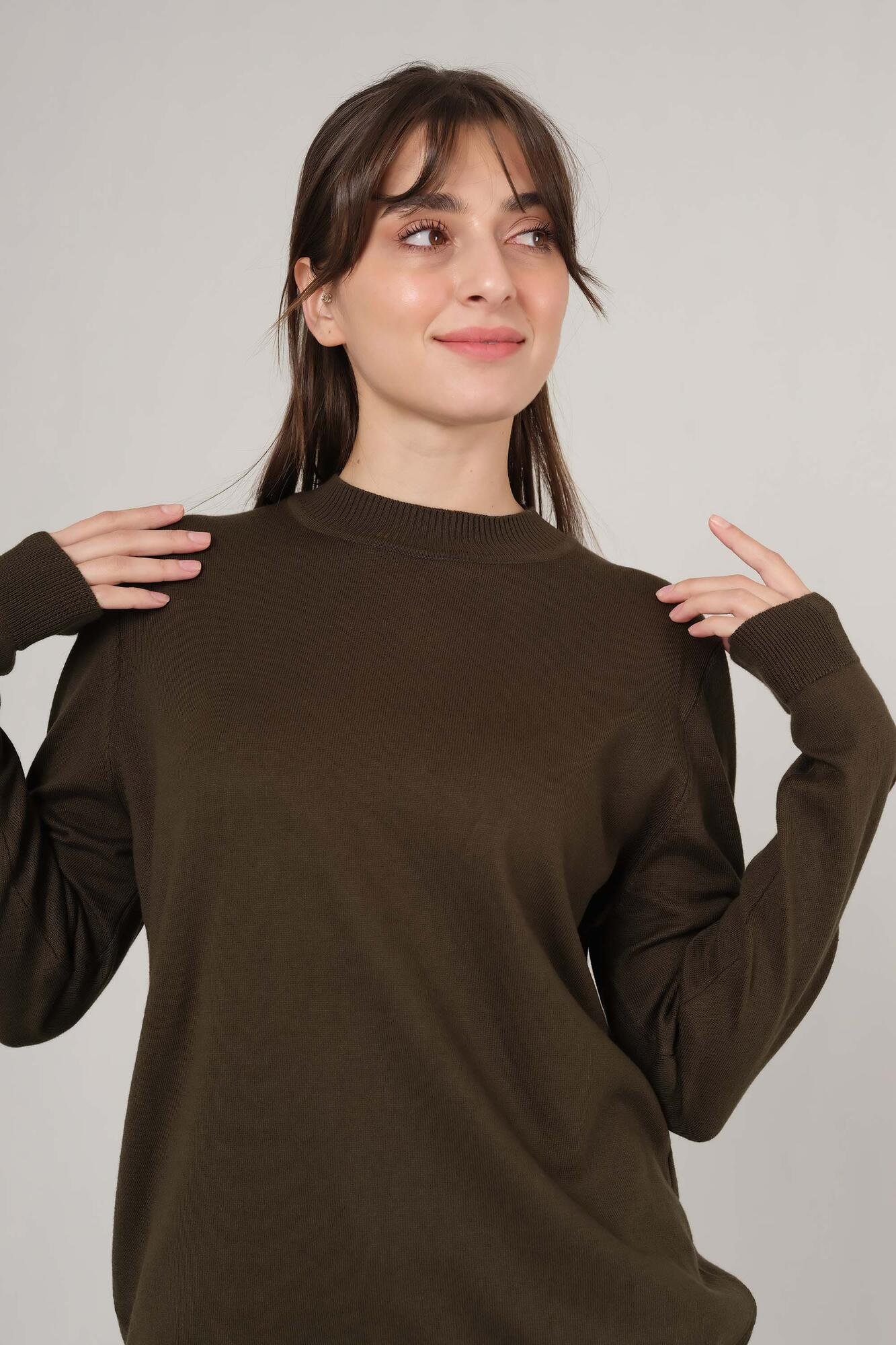 Basic Khaki Sweater