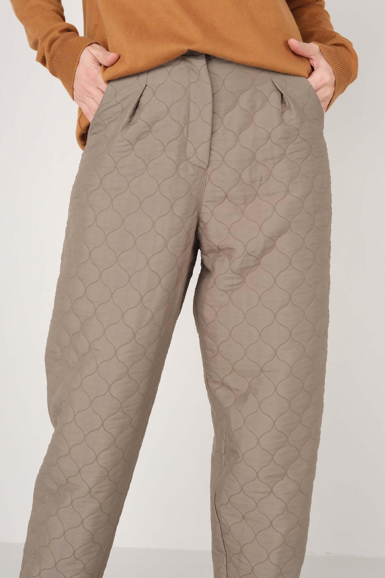Quilted Trousers Mink 