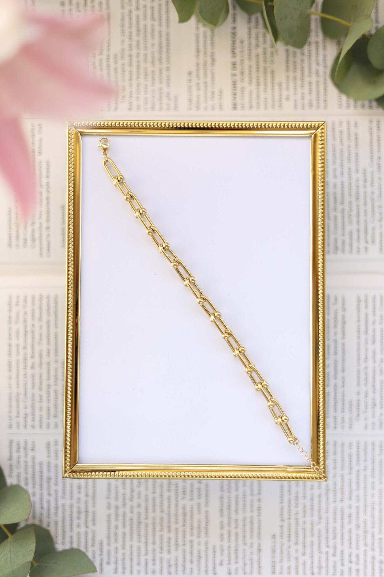 Tiffany Pattern Gold Bracelet