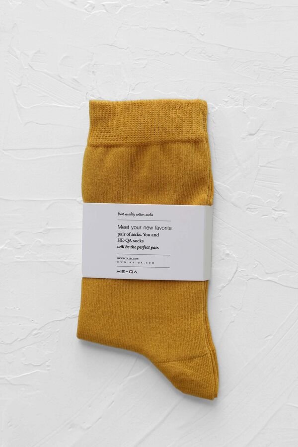 Plain Ankle Socks Gold