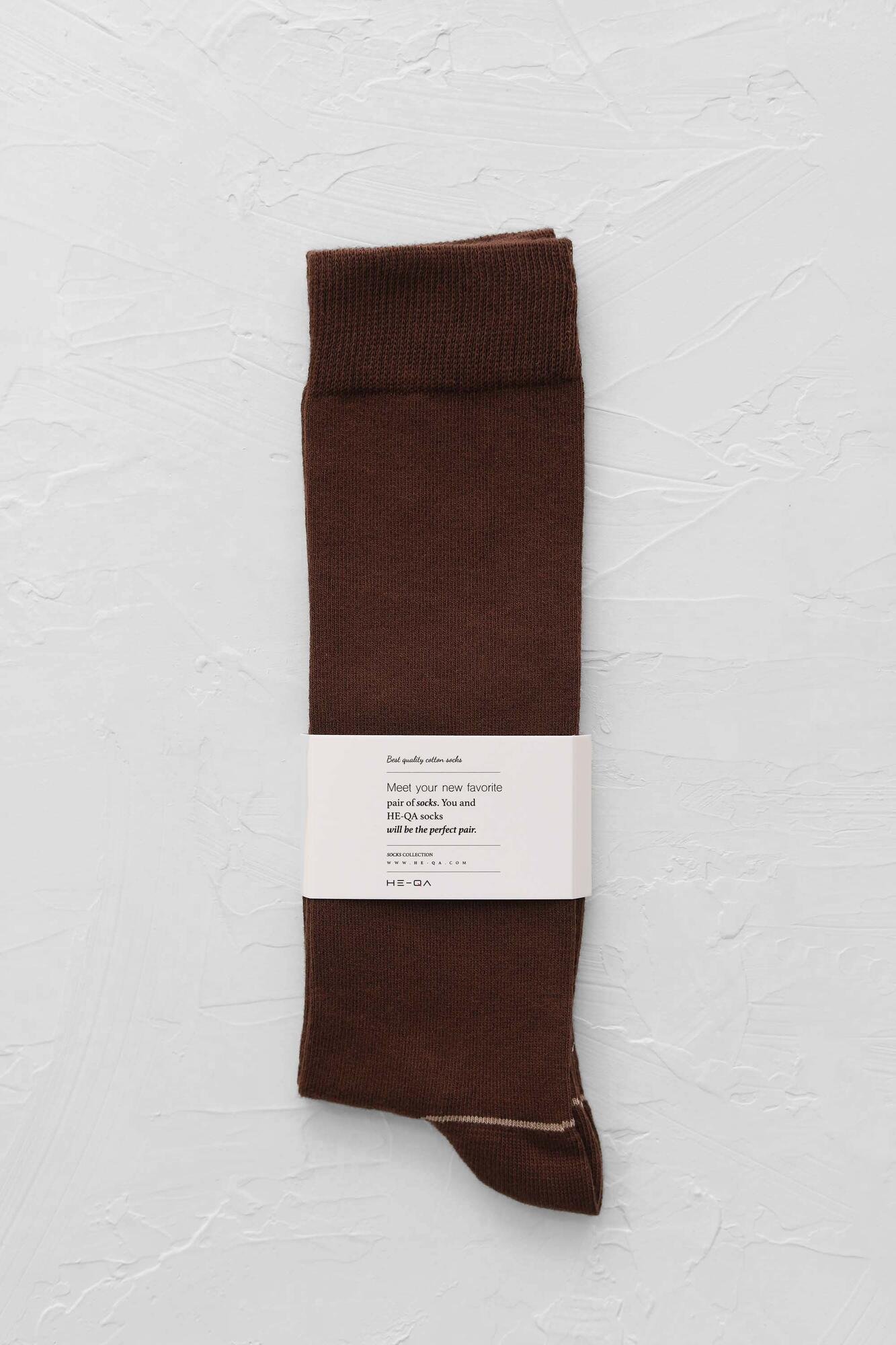 Stripped Detailed Knee Sock Chestnuts