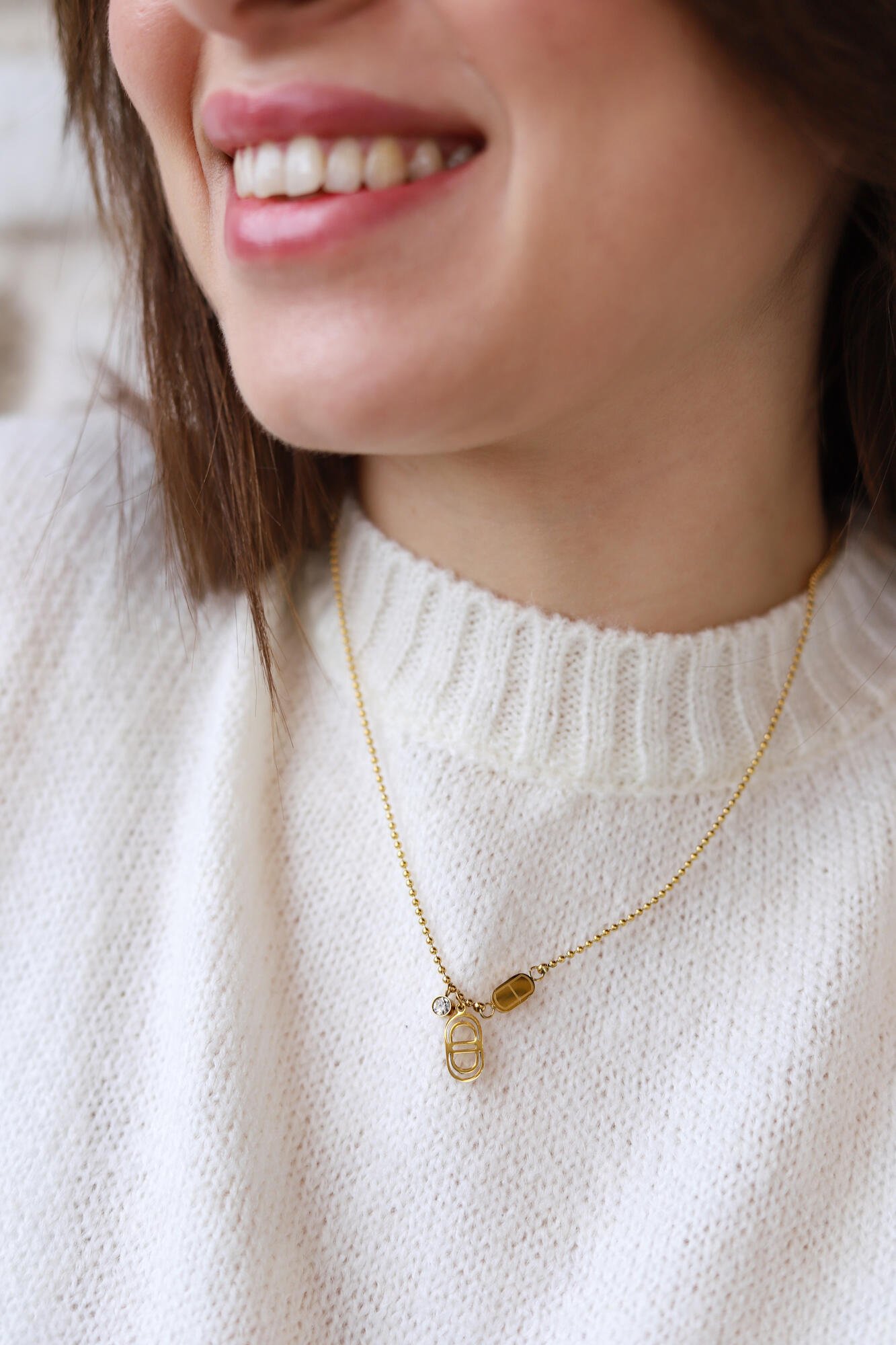 Duo Gold Necklace