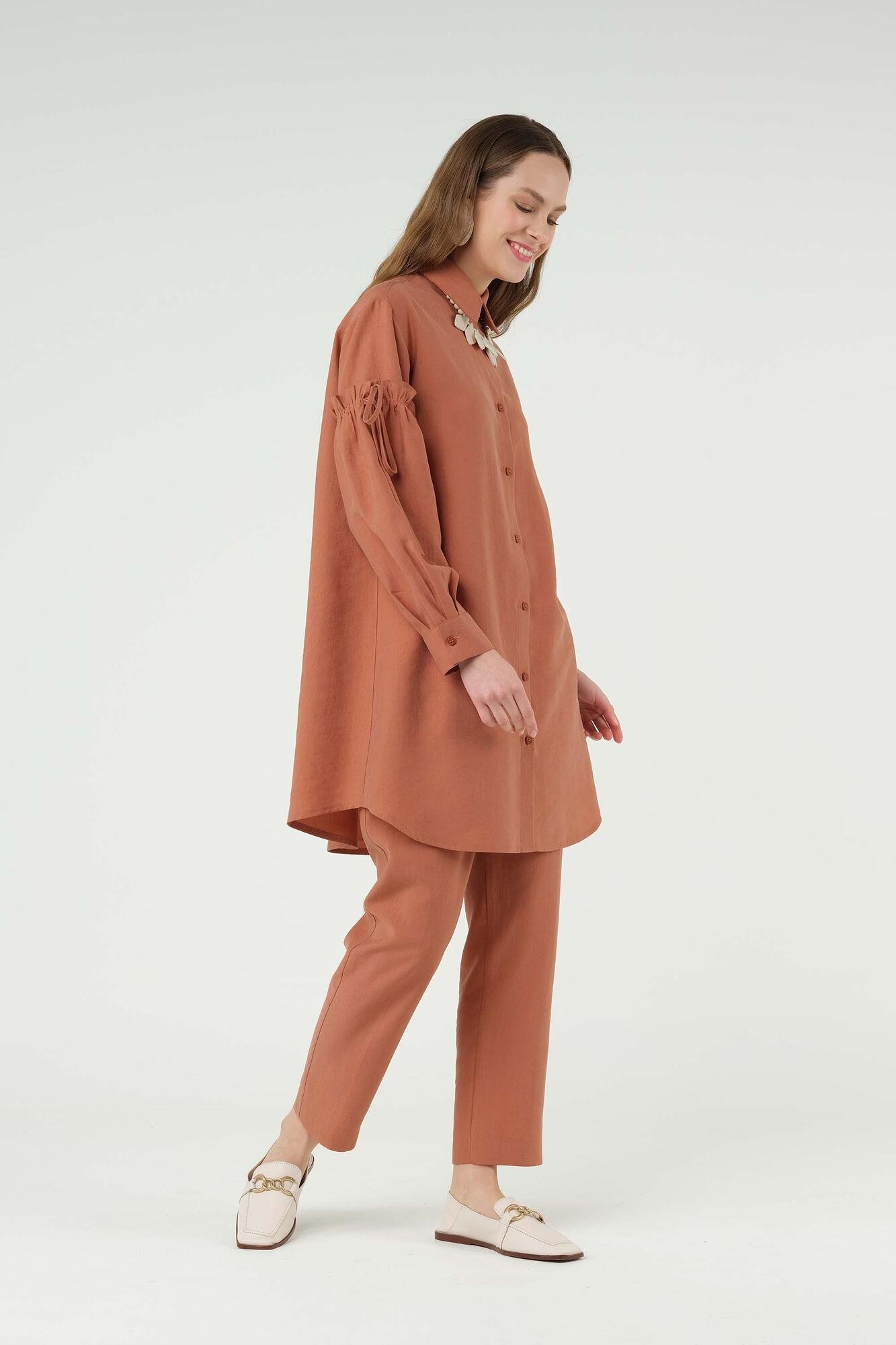 Strapped Arms Tunic Salmon 