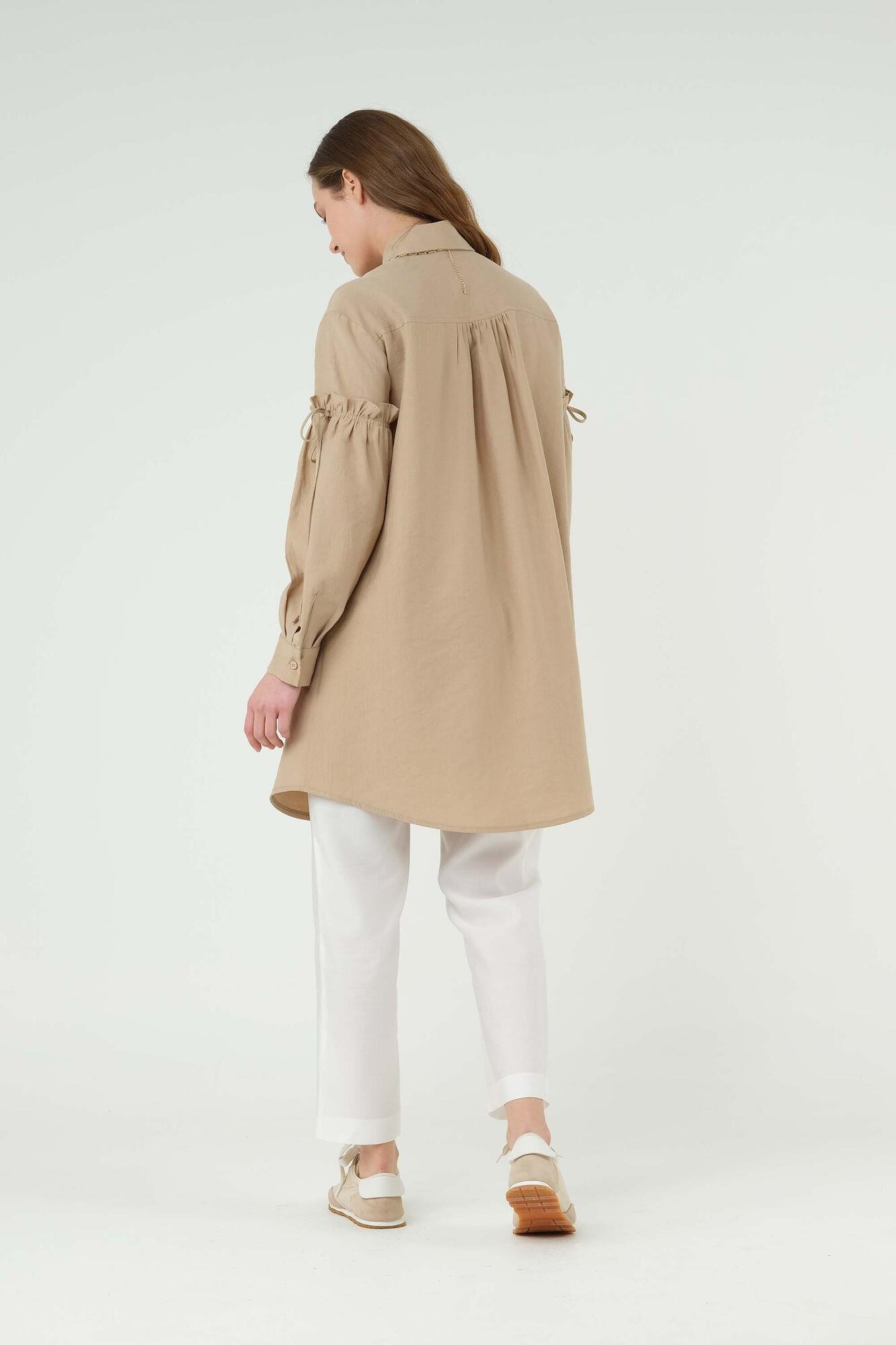 Strapped Arms Tunic Light Camel 