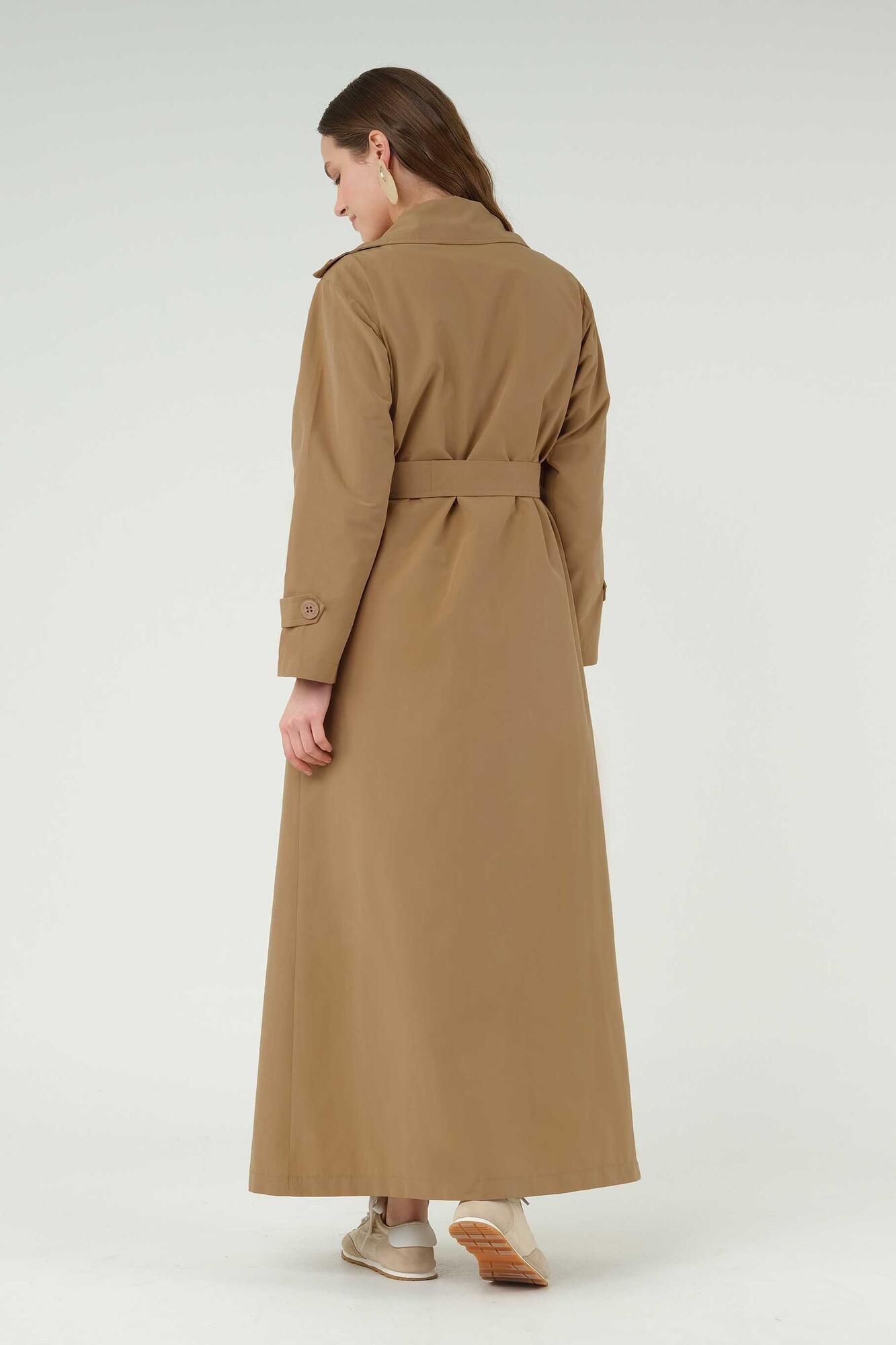 Double Breasted Trench Coat Camel 