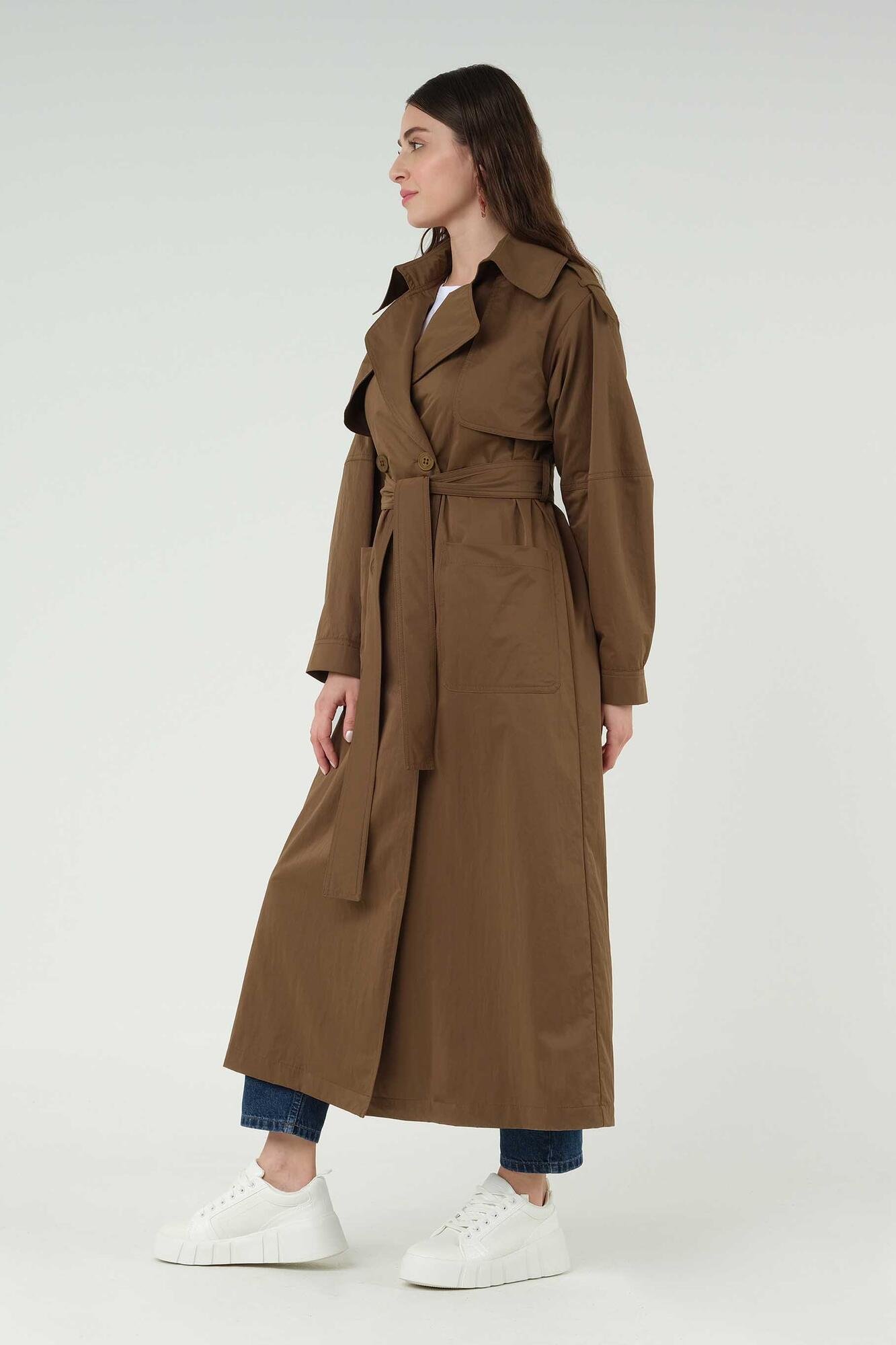 Full Lenght Trench Coat Mummy Brown 