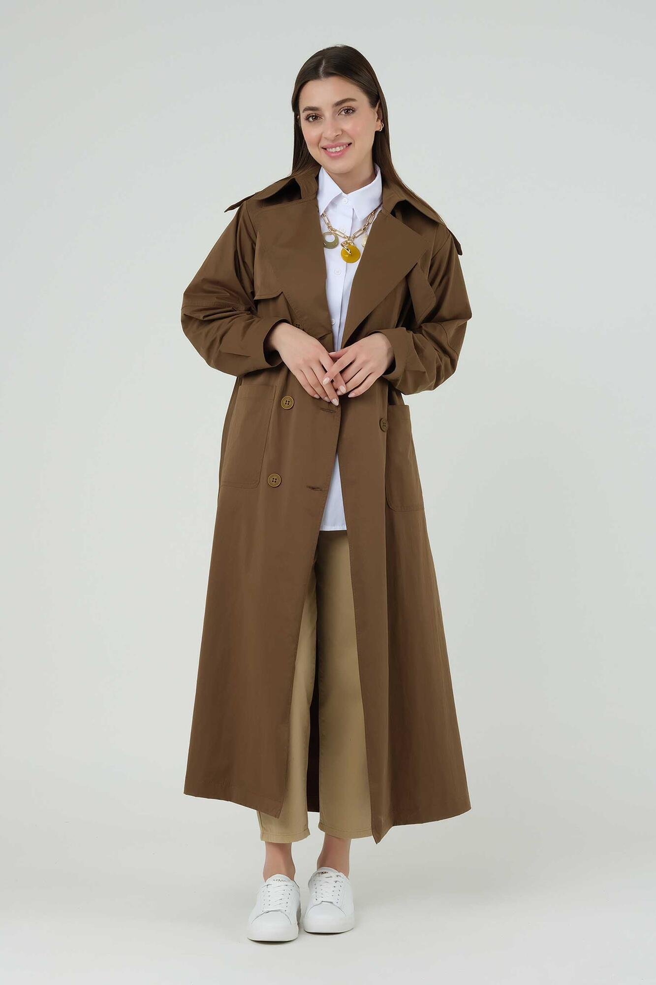 Full Lenght Trench Coat Mummy Brown 