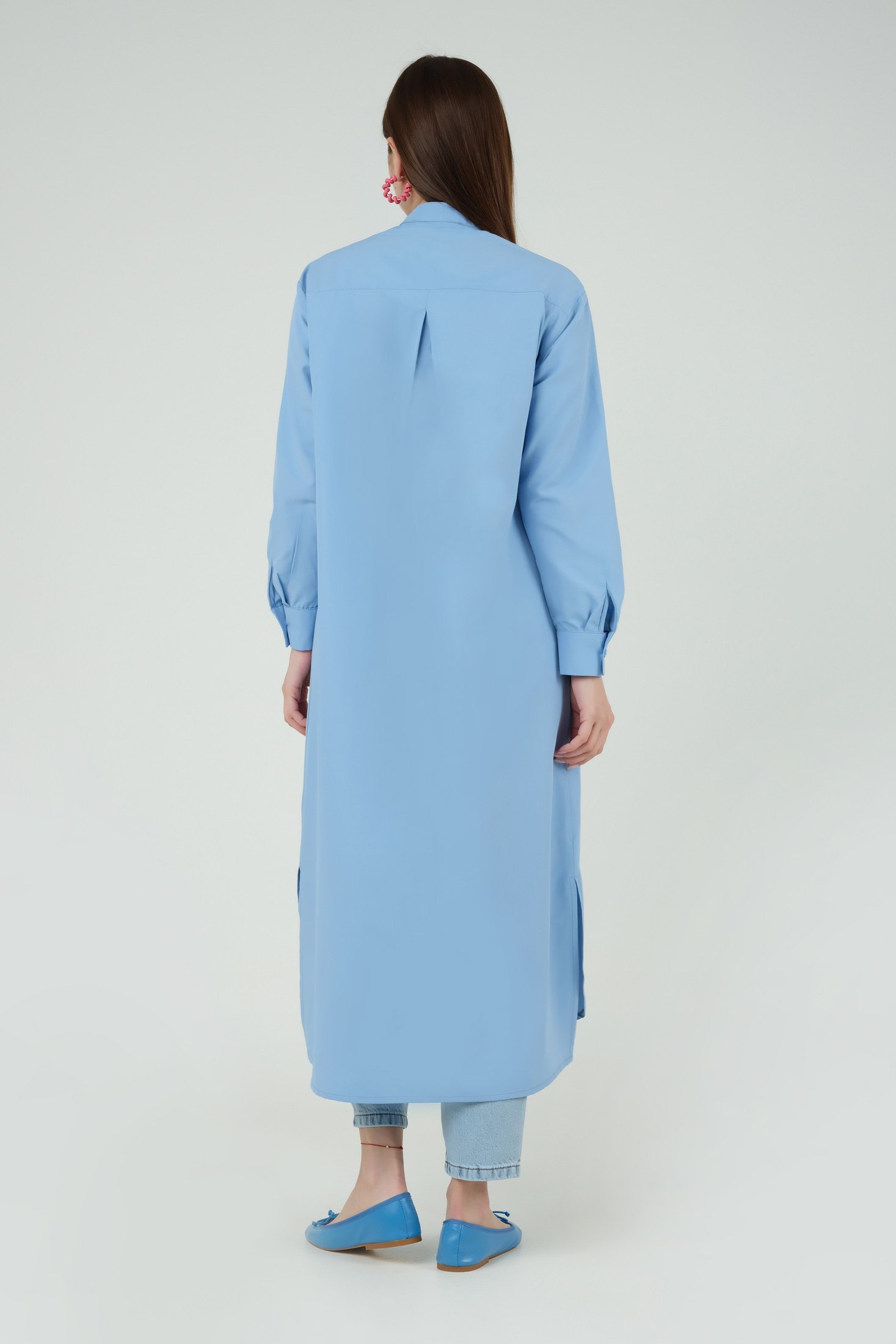 Tunic With Front Epaulet Blue 