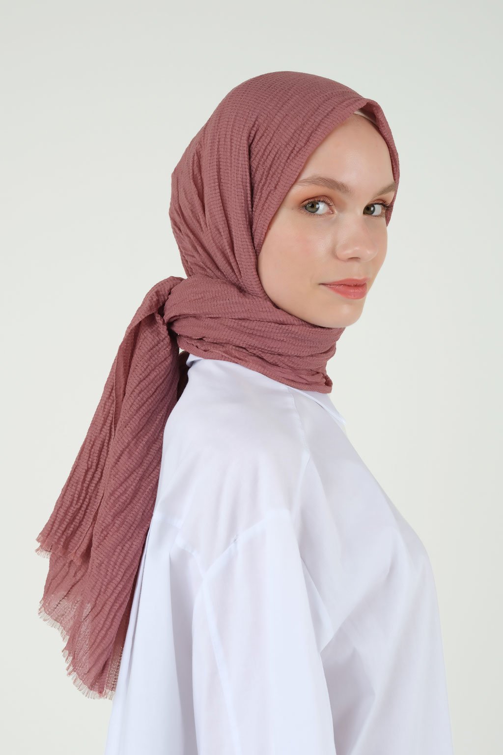 حجاب طبيعي لون الاوركيد