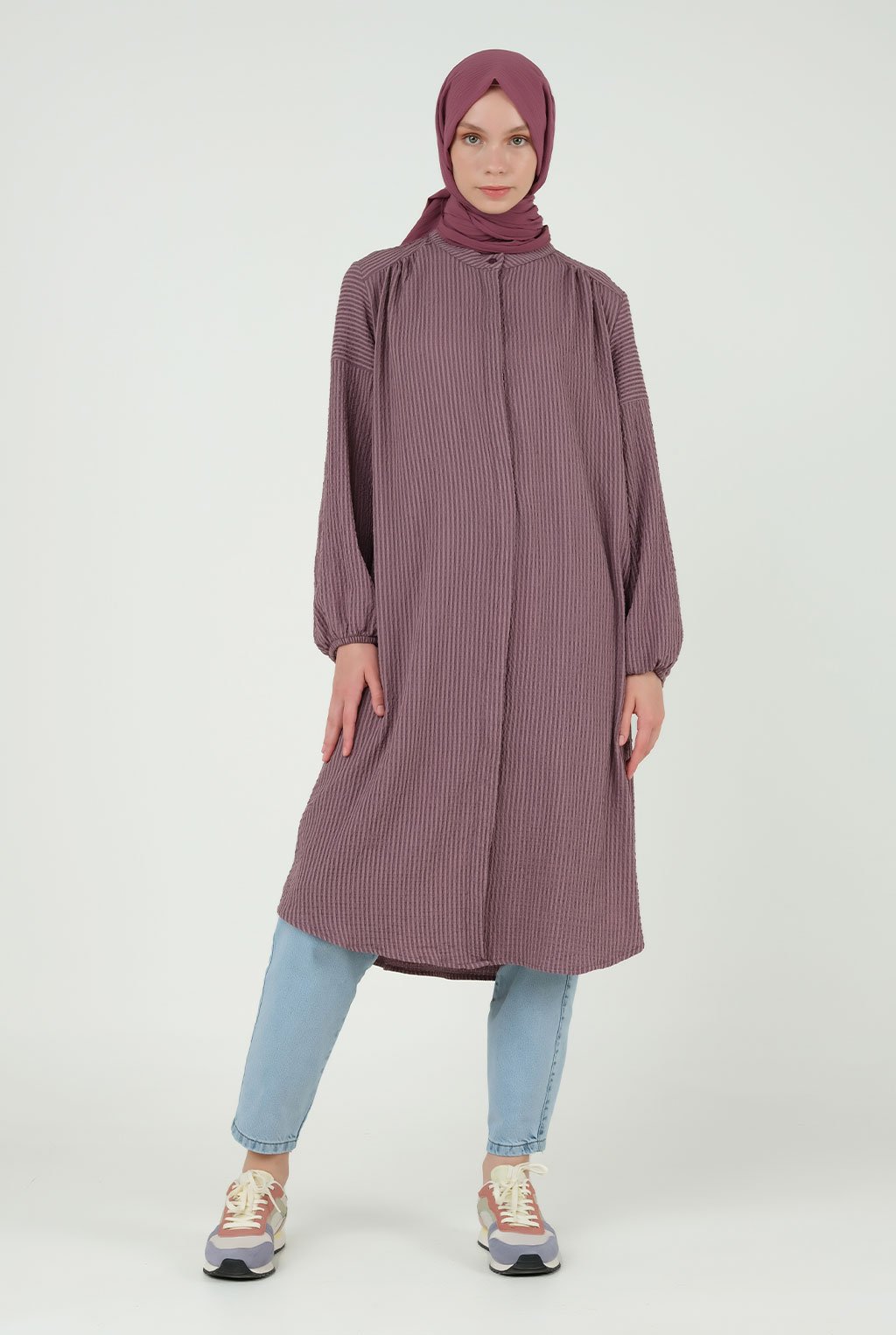 Puckered Tunic Fig