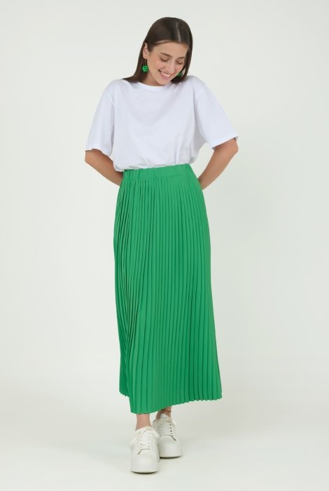 Pleated Skirt Grass Green 