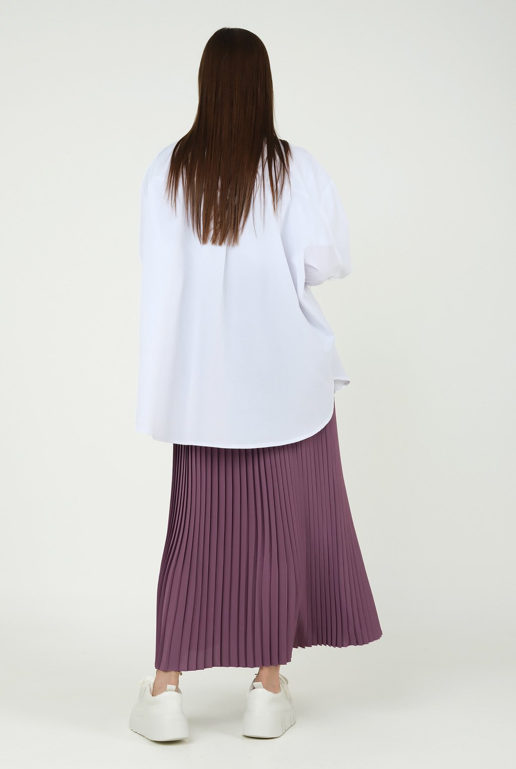 Pleated Skirt Pastel Purple 