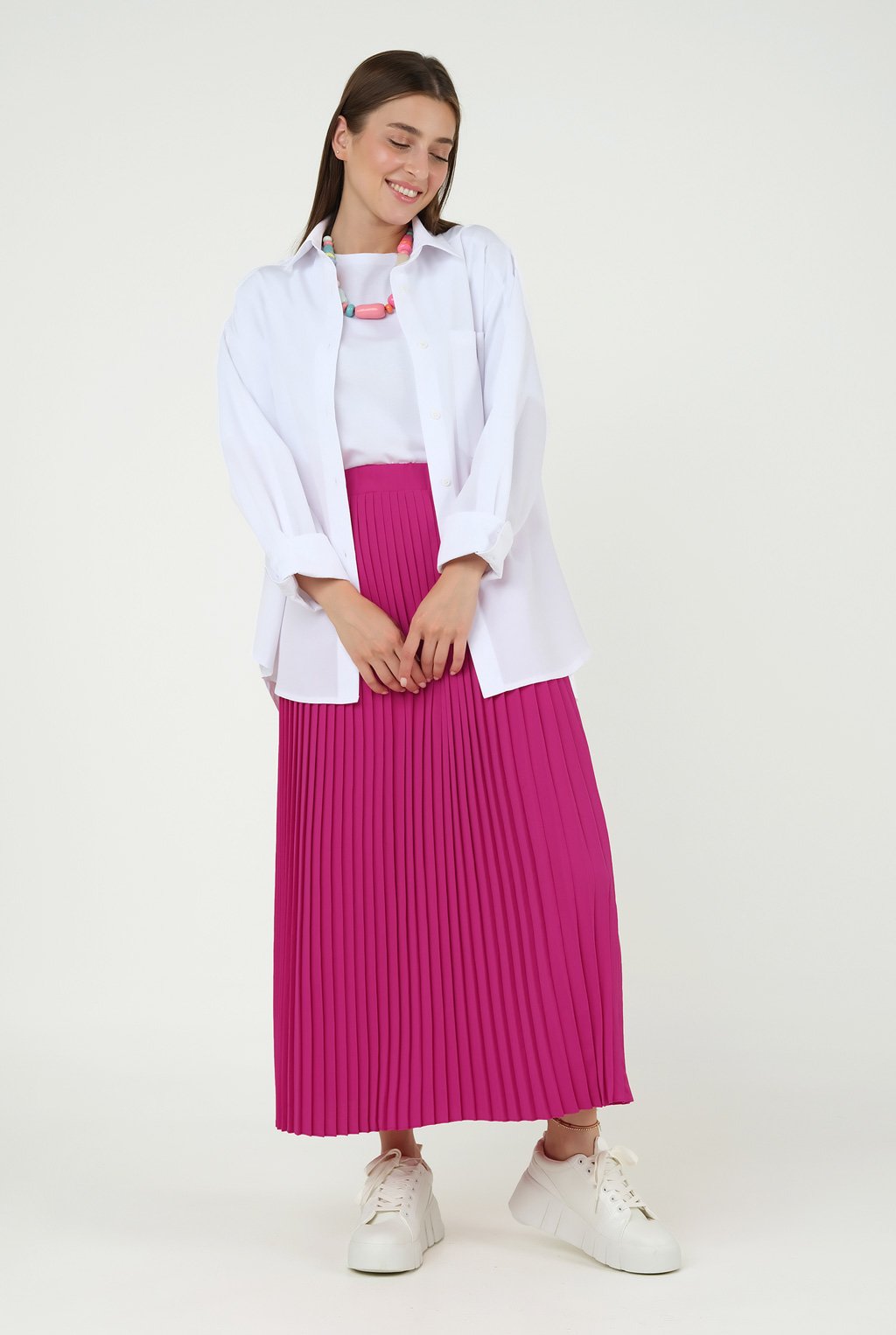 Pleated Skirt Pink 
