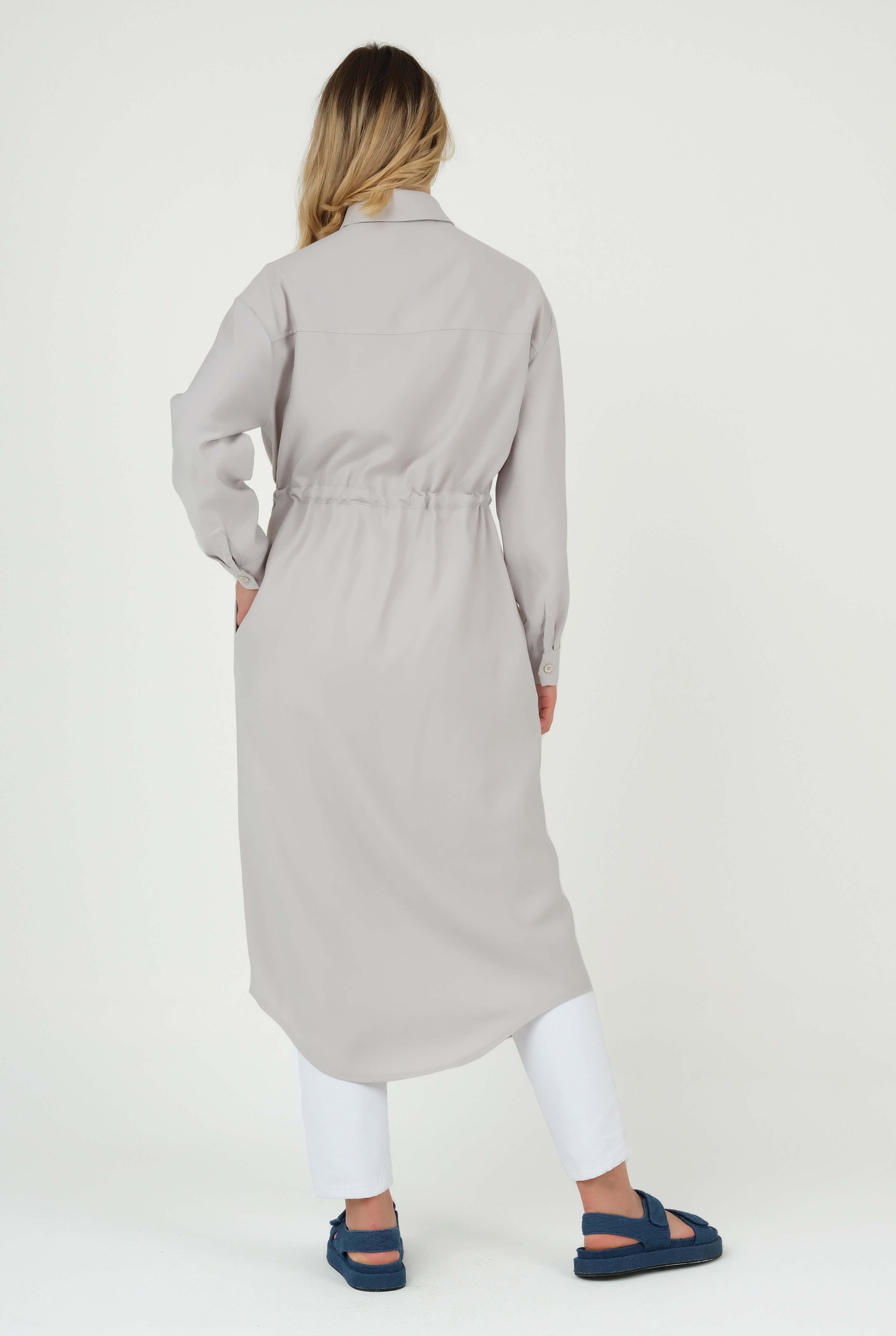 Tunnel Detailed Tunic Gray