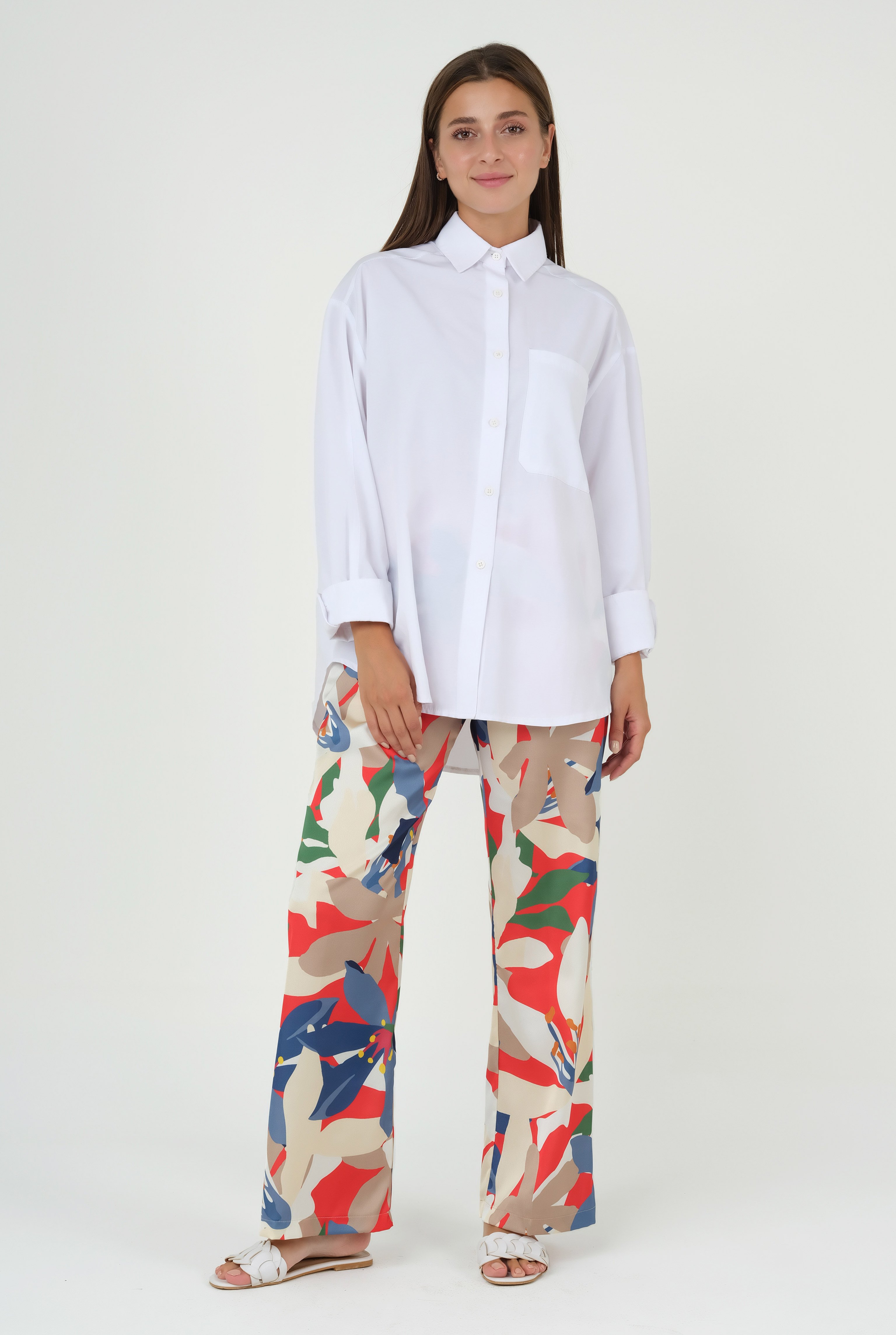 Lilium Patterned Trousers 