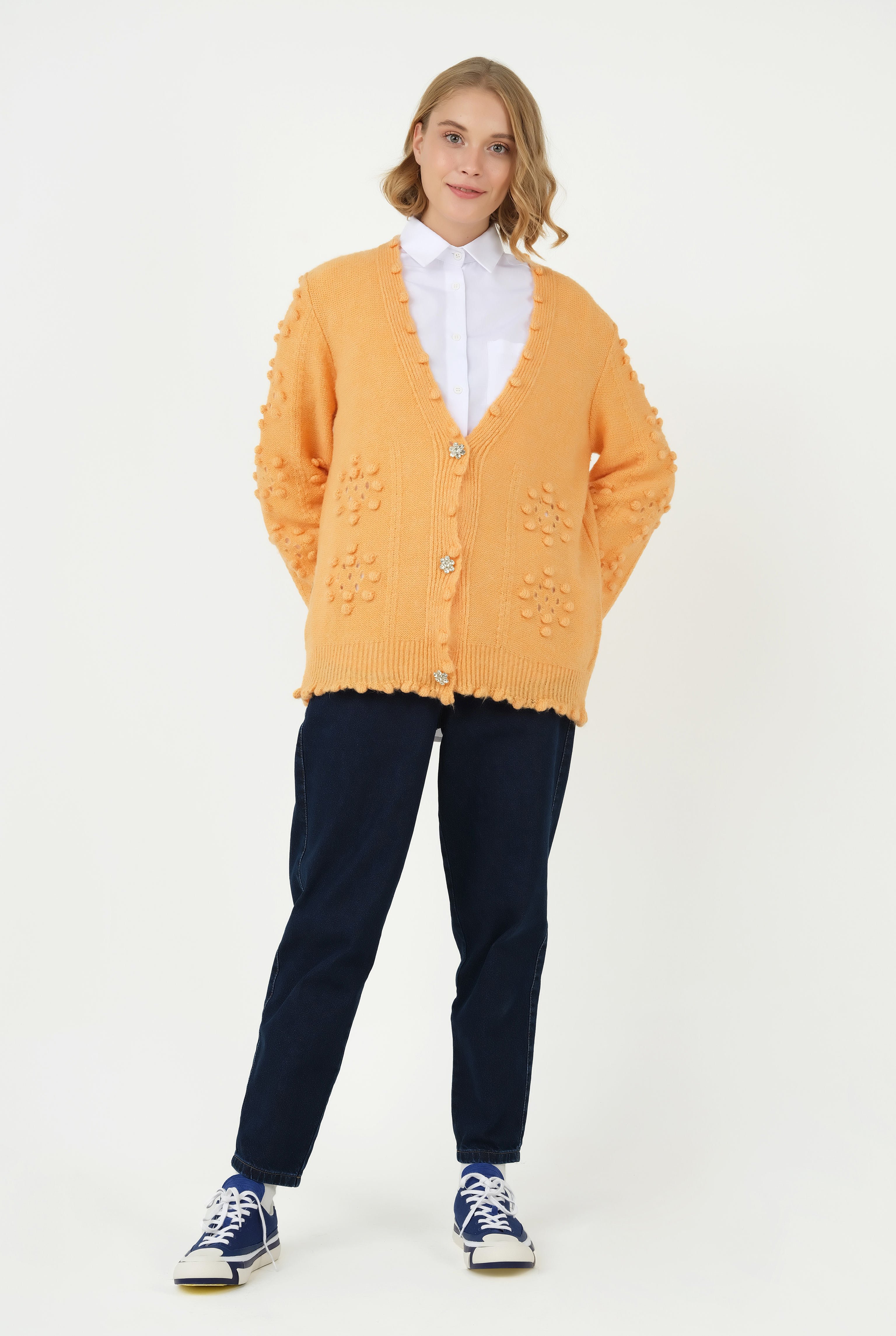 Chamomile Buttoned Cardigan Yellow 