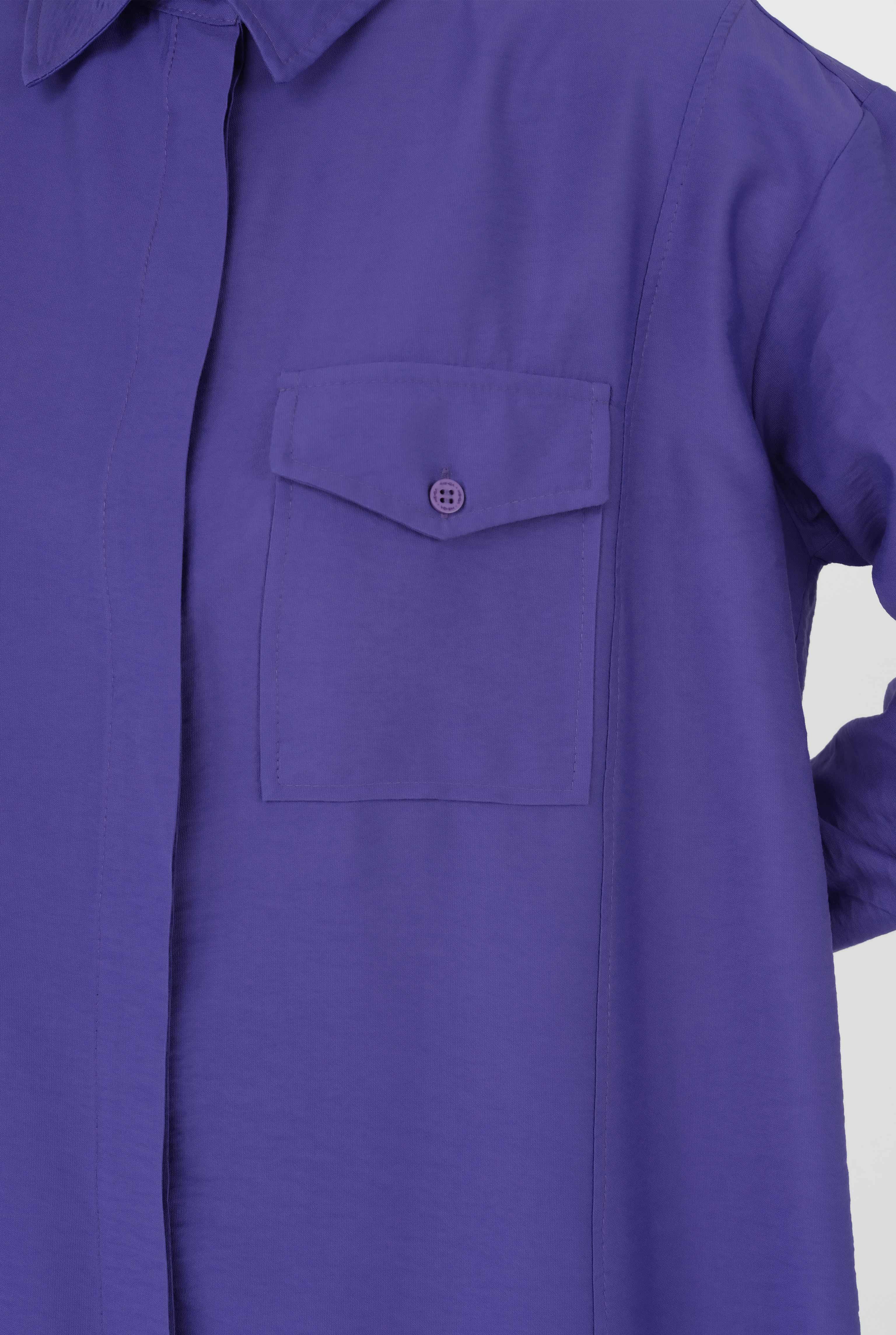 Asymmetric Shirt Violet