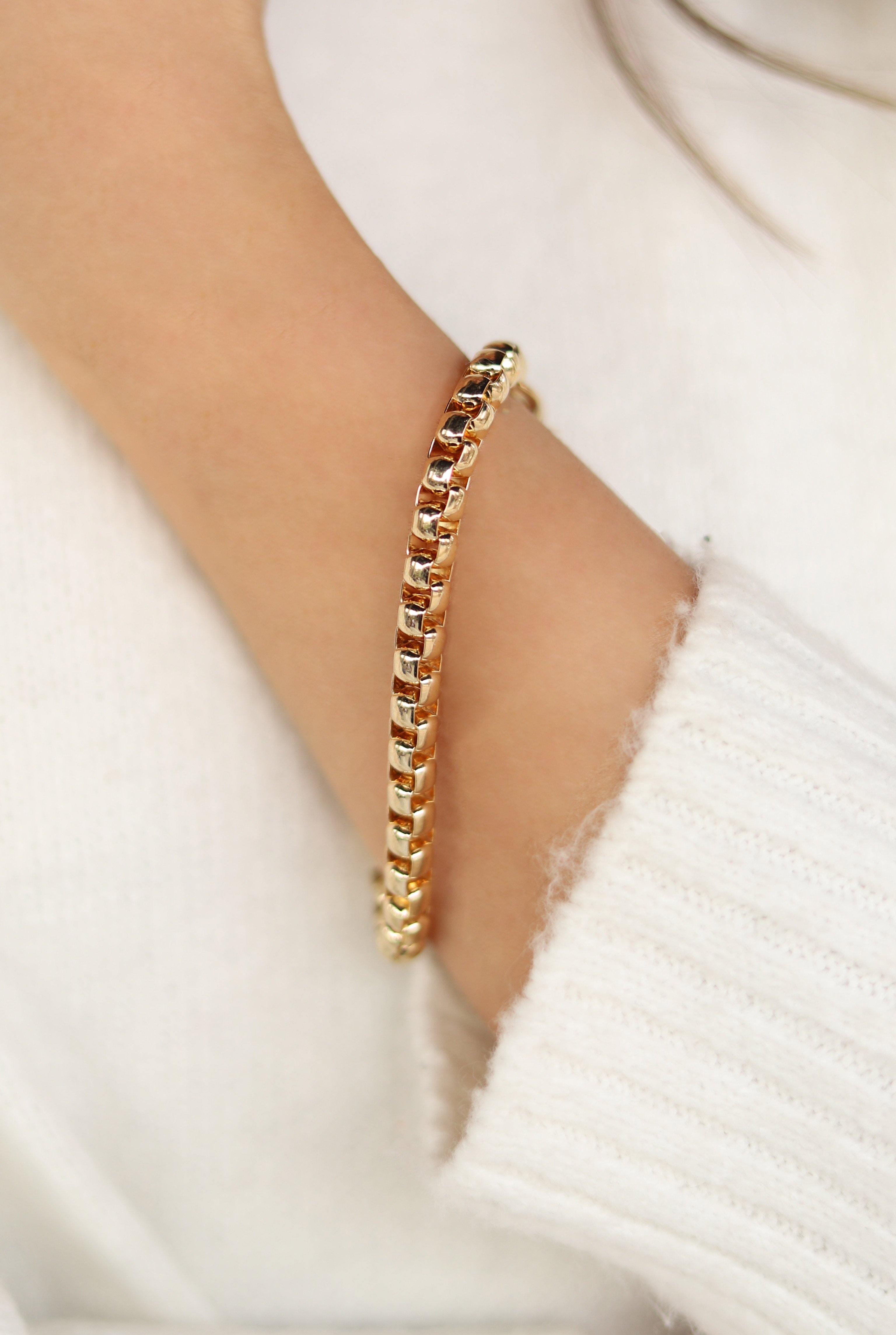 Click-fit Gold Chain Bracelet 