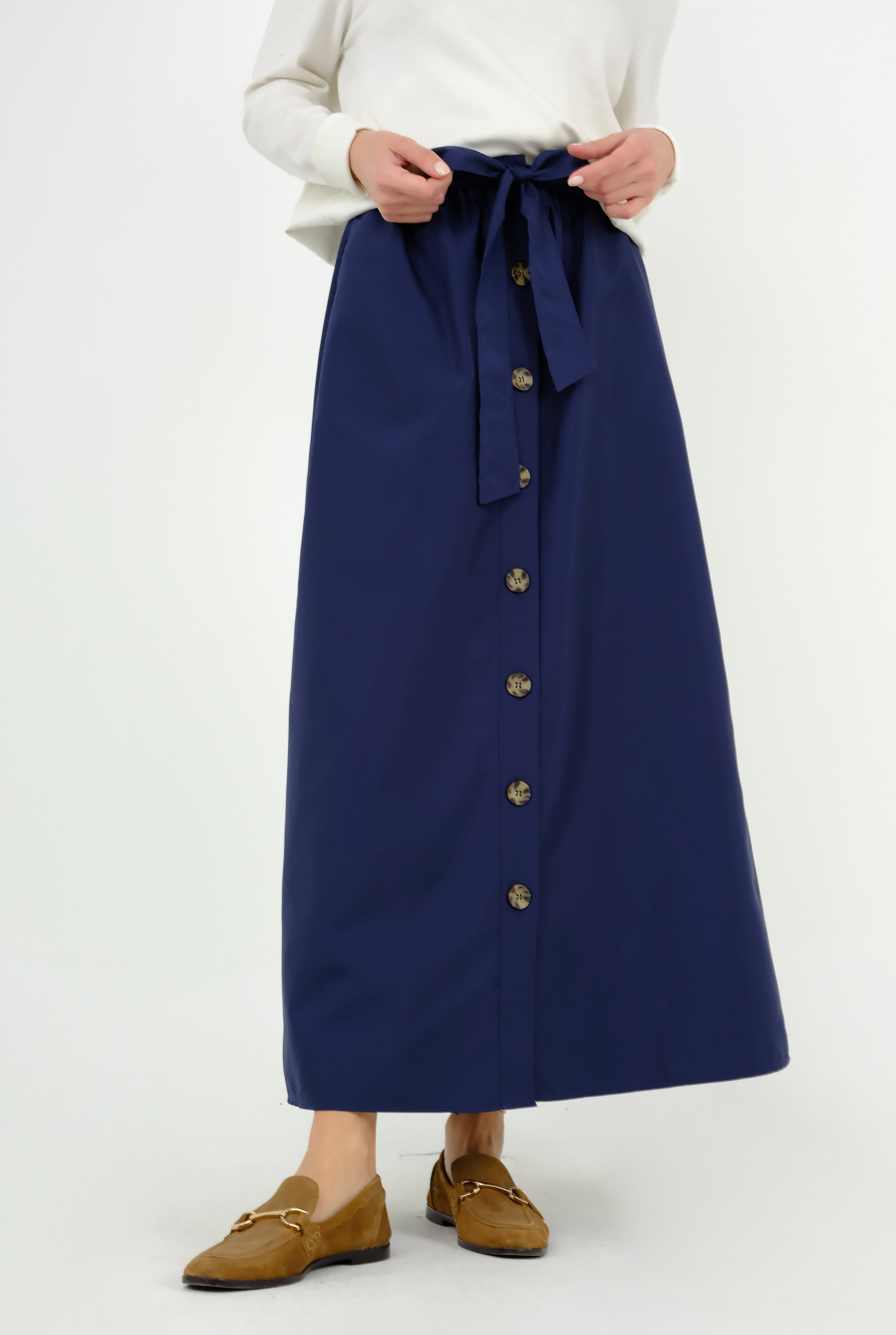 Canvas Skirt Navy Blue 
