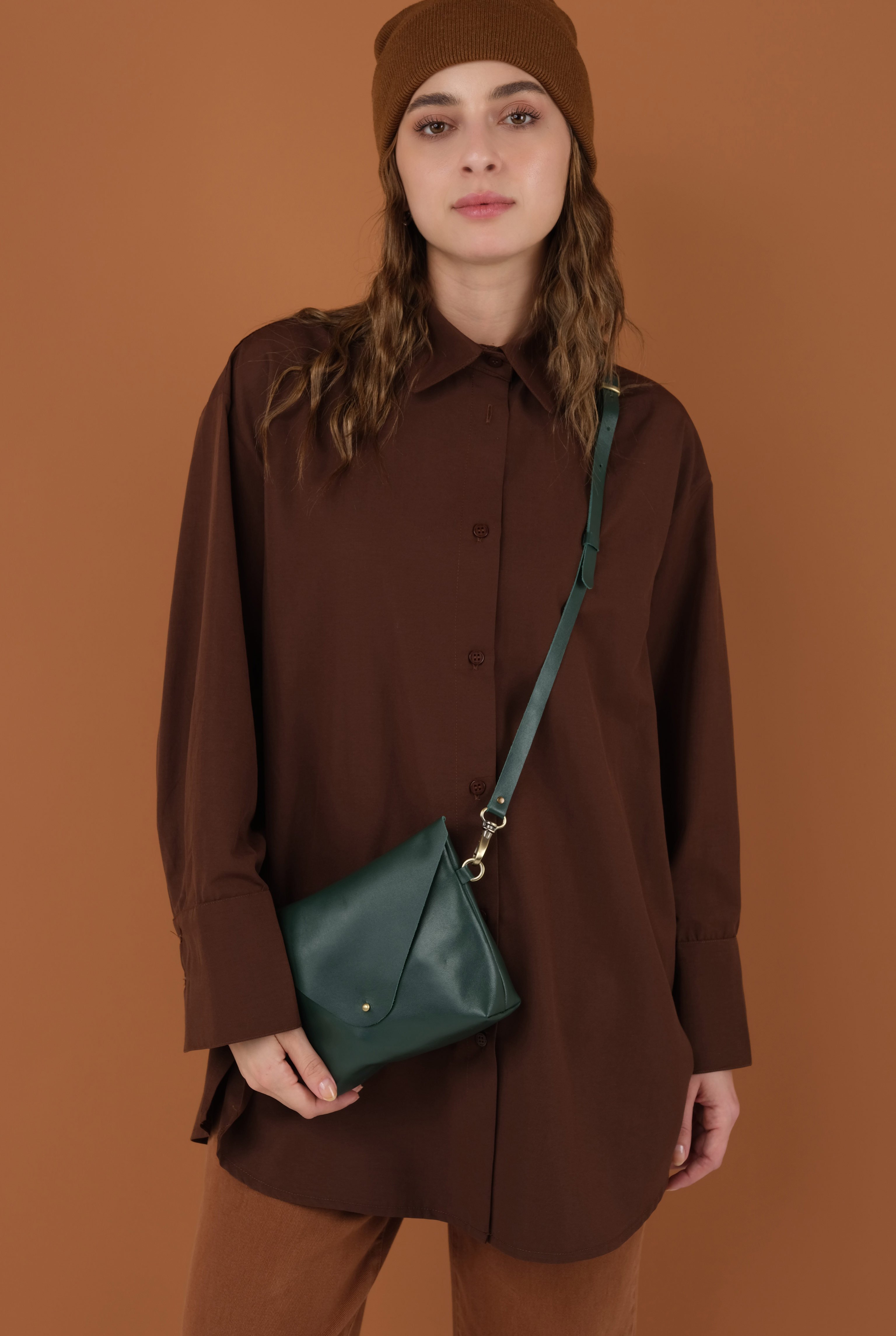 Soft Leather Bag Green 