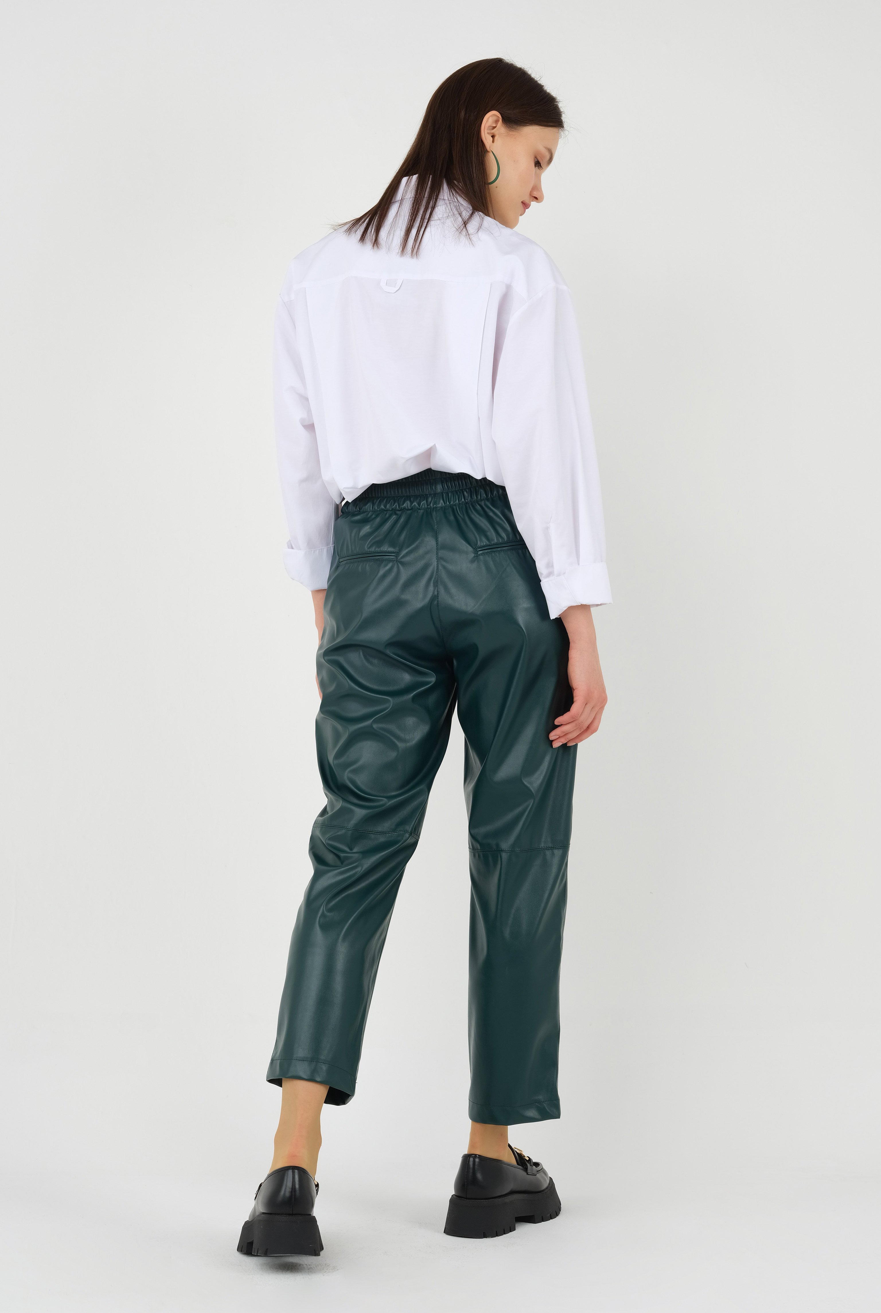 Leather Trousers Green 
