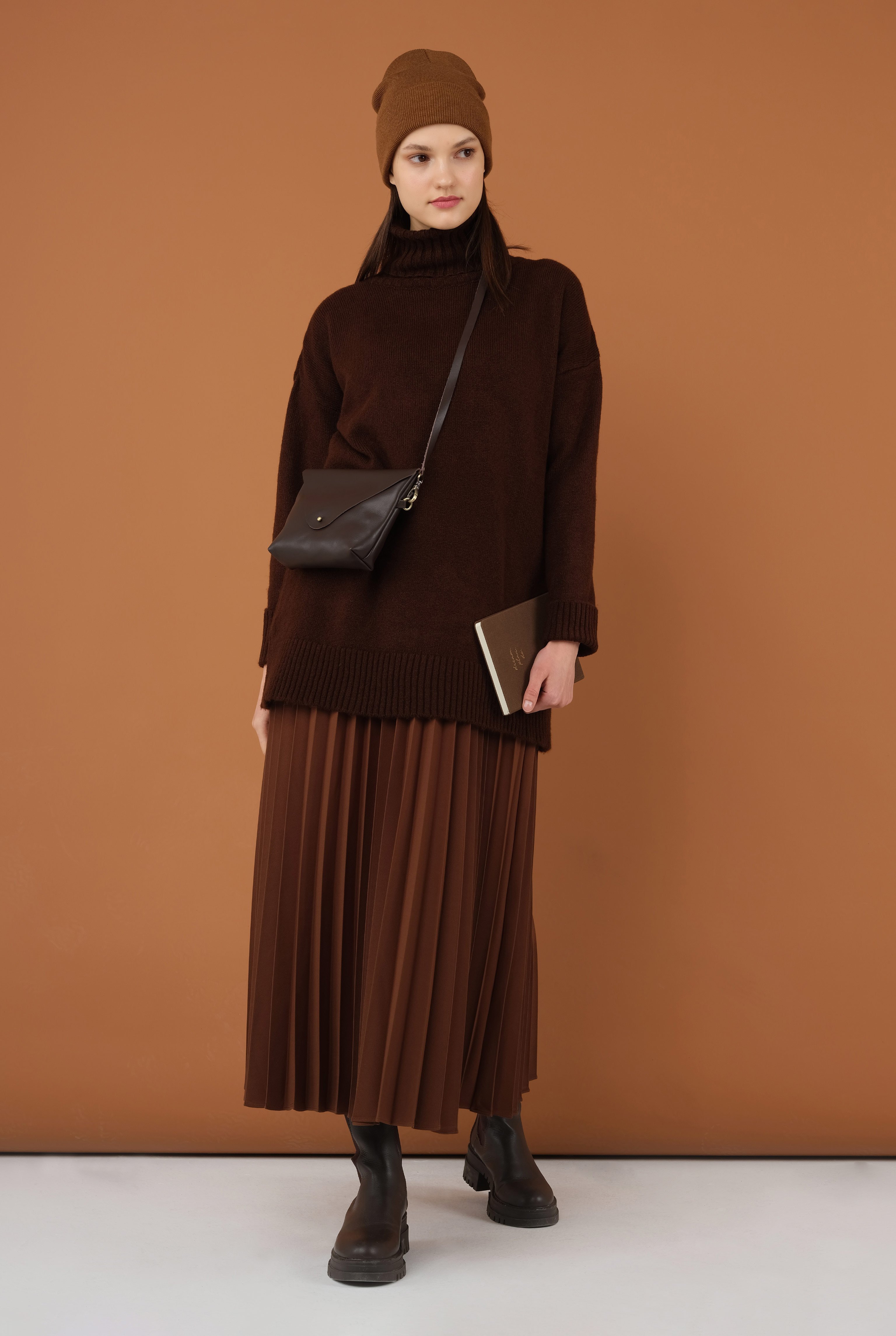 Soft Leather Bag Brown 
