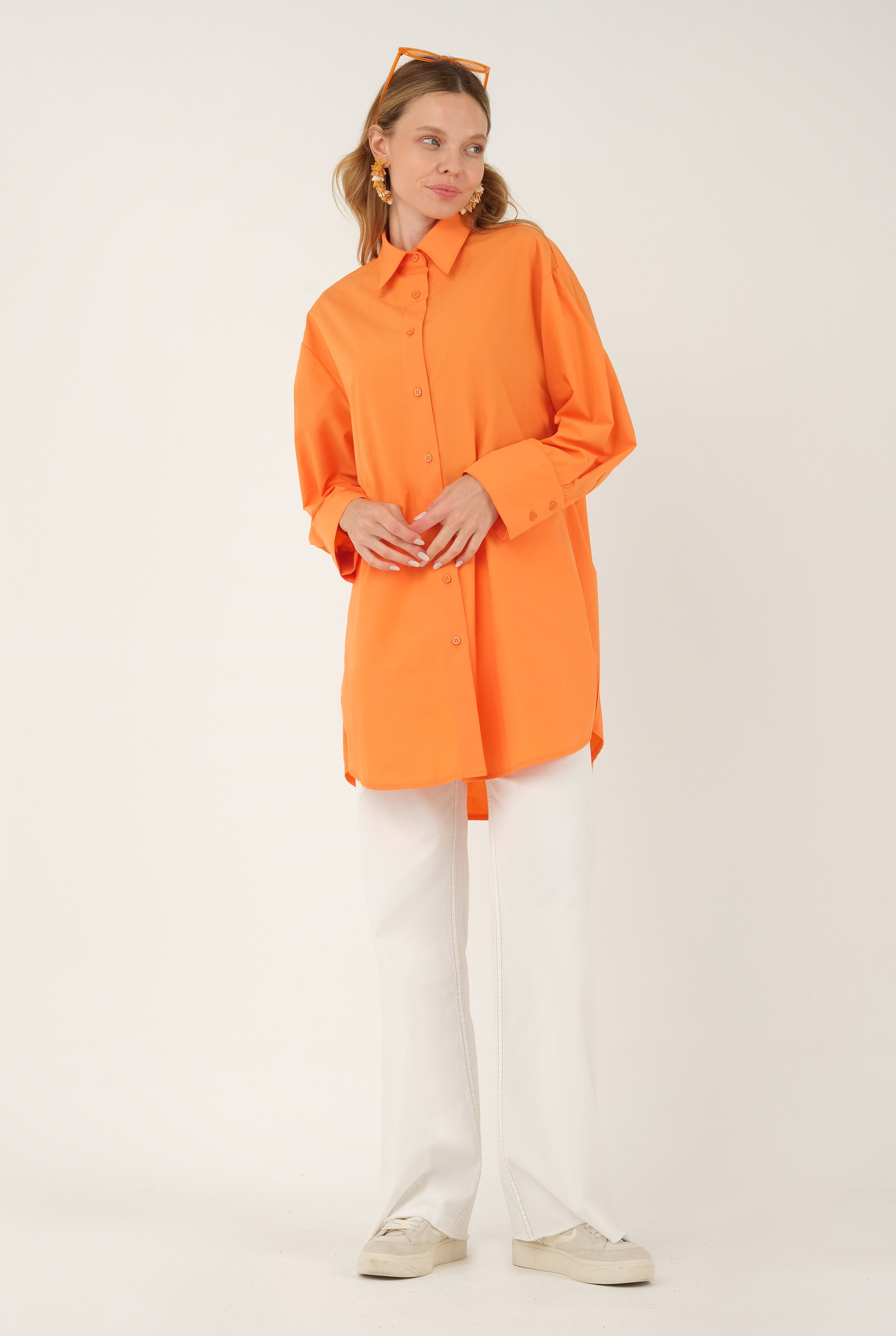 Poplin Shirt 90 cm Orange