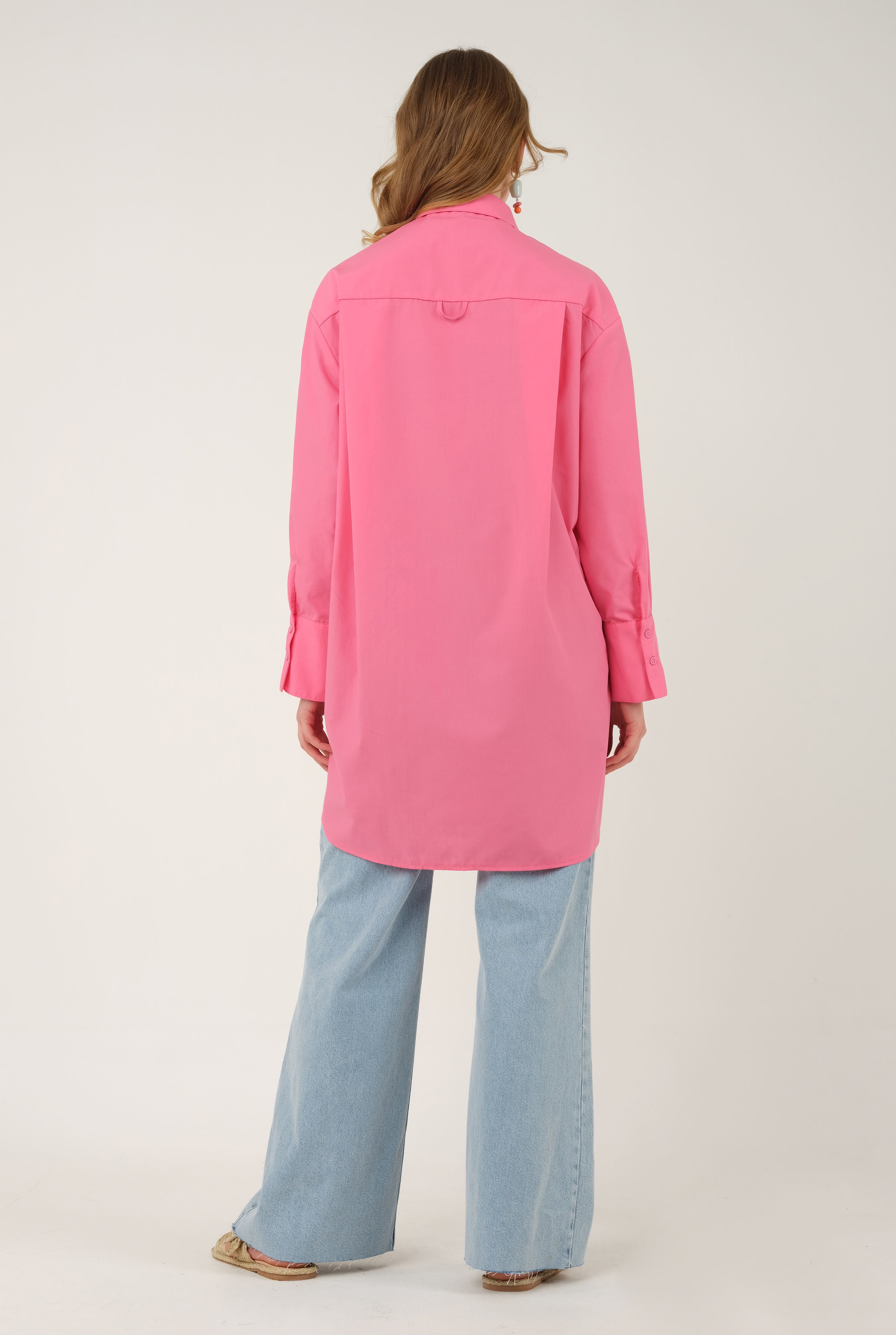 Poplin Shirt 90 cm Soft Pink