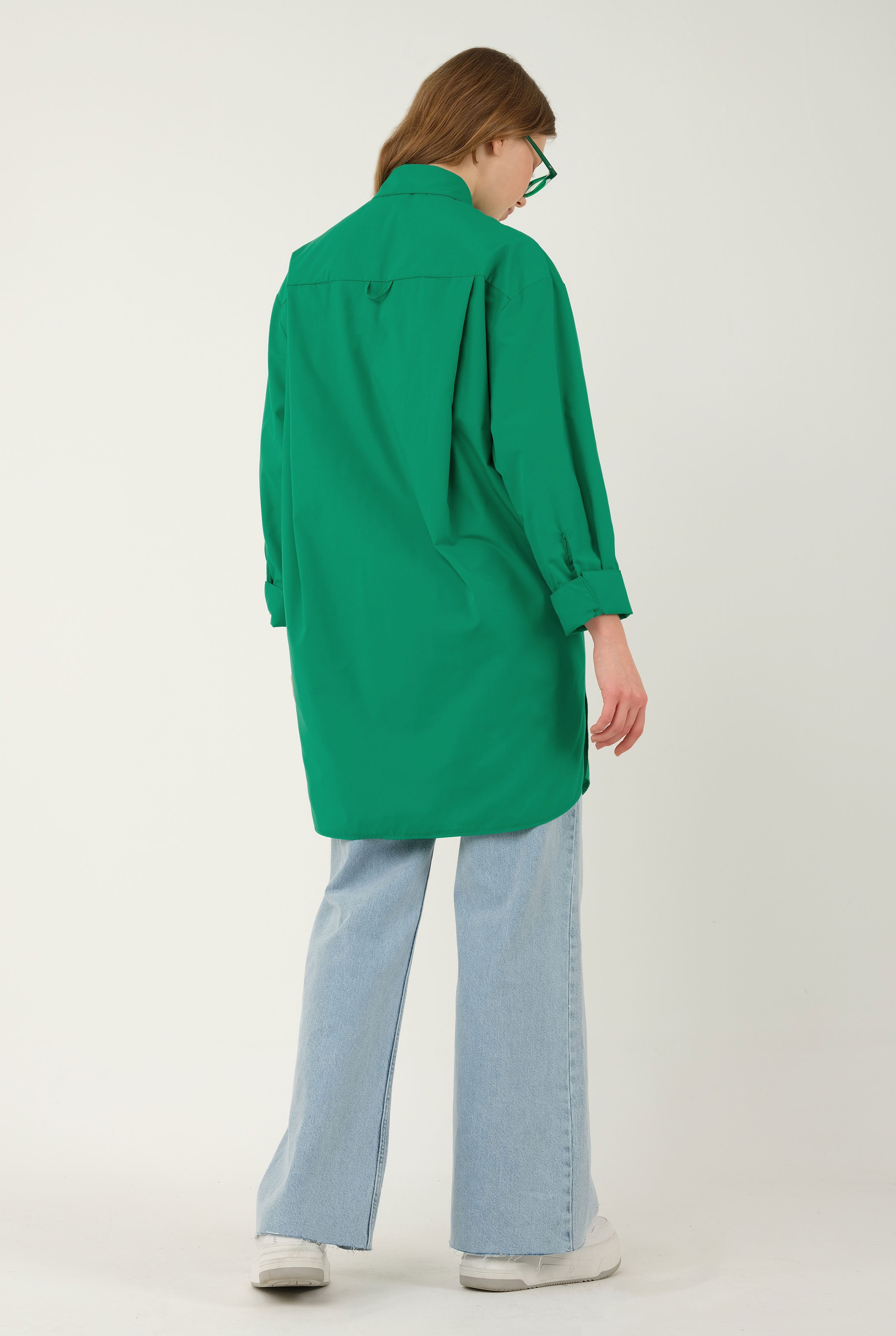 Poplin Shirt 90 cm Green