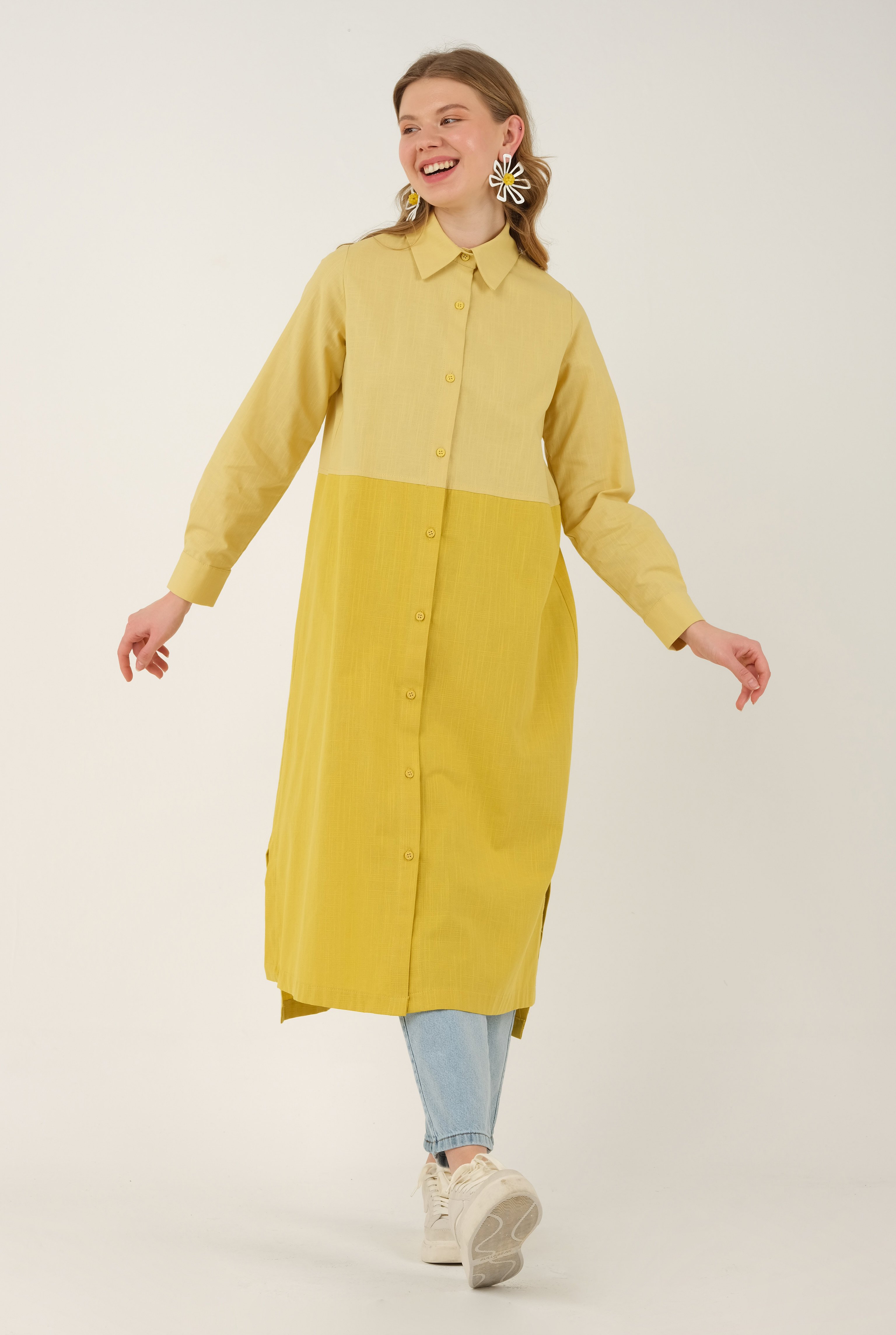 Two-Color Shirt Yellow