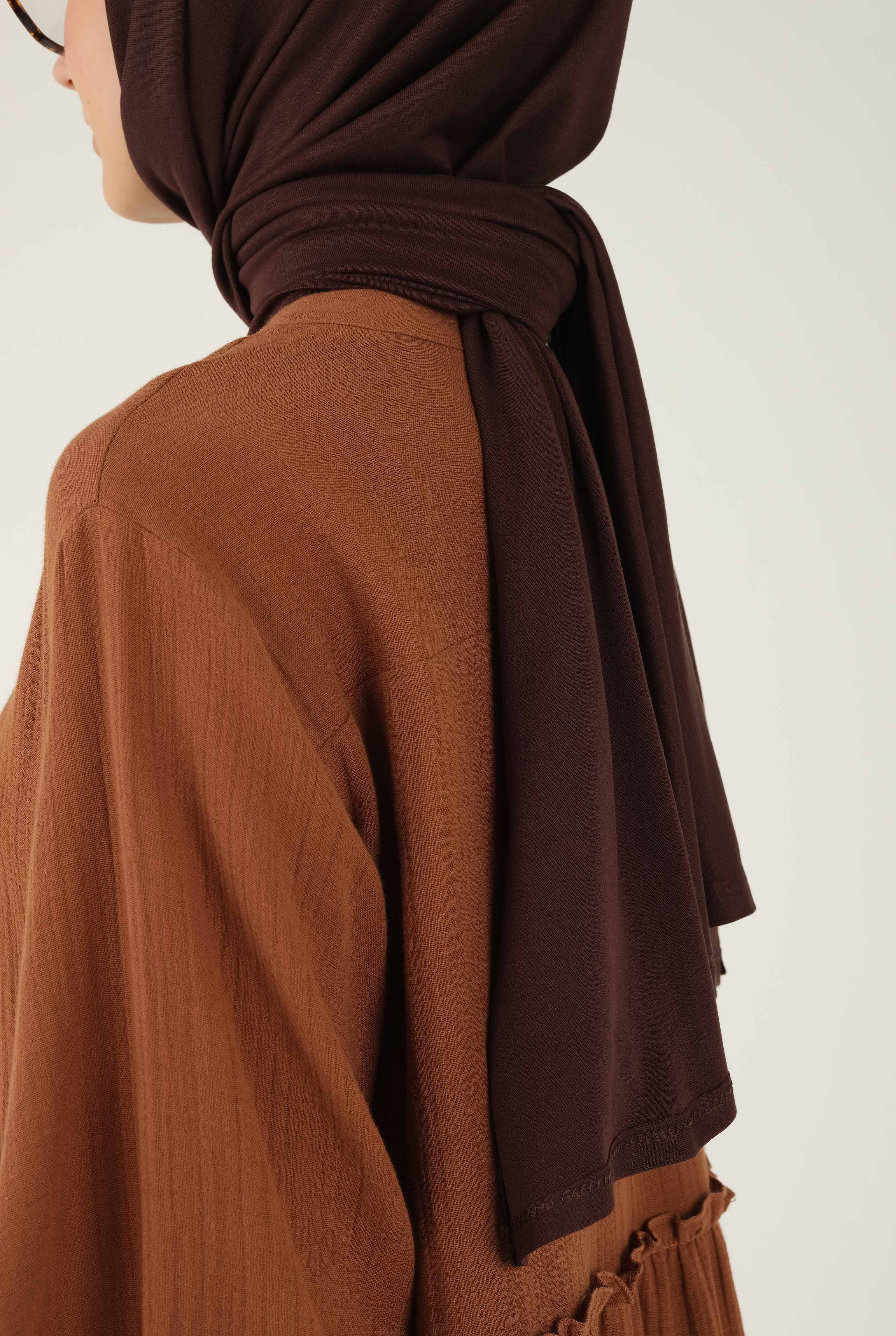 Combed Shawl Bitter Brown 