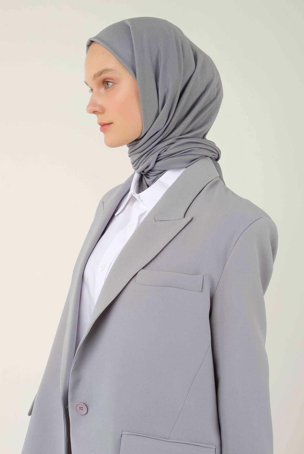 Combed Shawl Gray - HE-QA