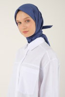 Soft Wrinkled Scarf Indigo 