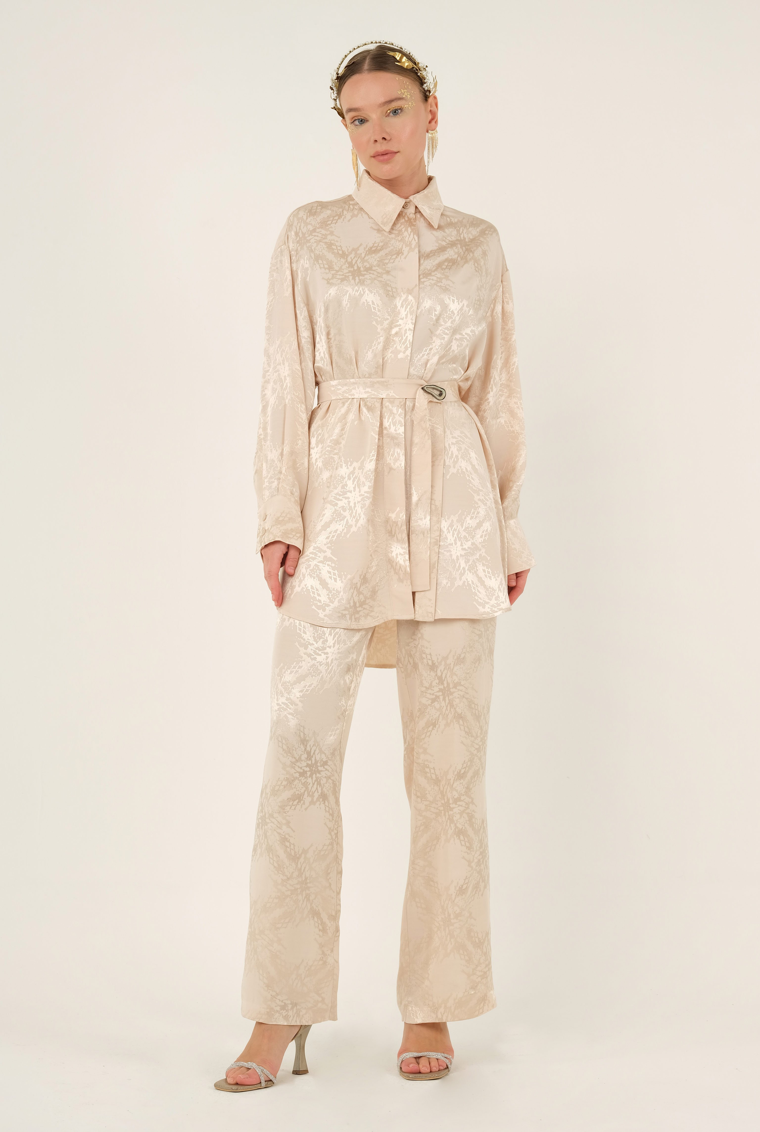 Jacquard Outfit Beige 