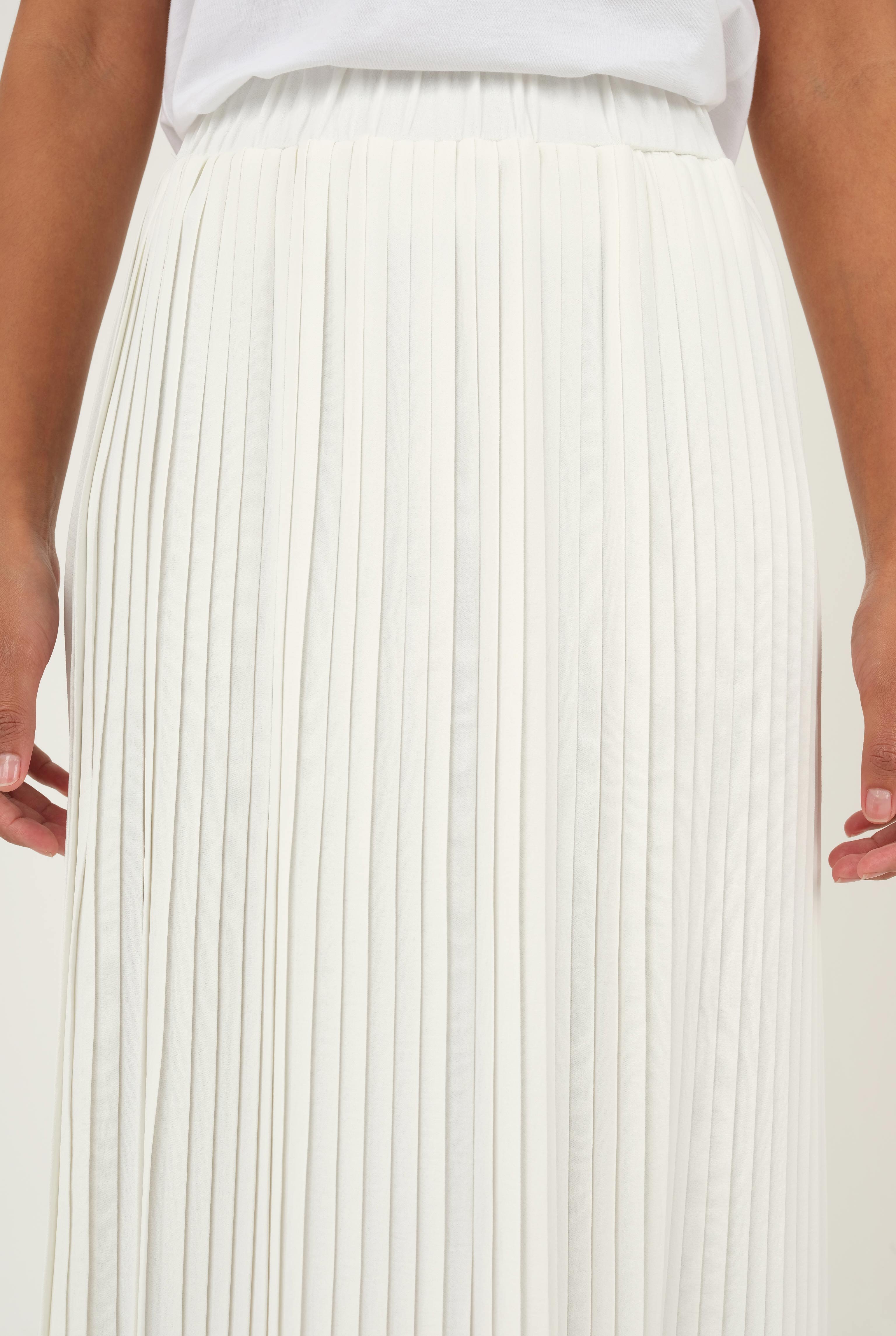 Pleated Skirt White 