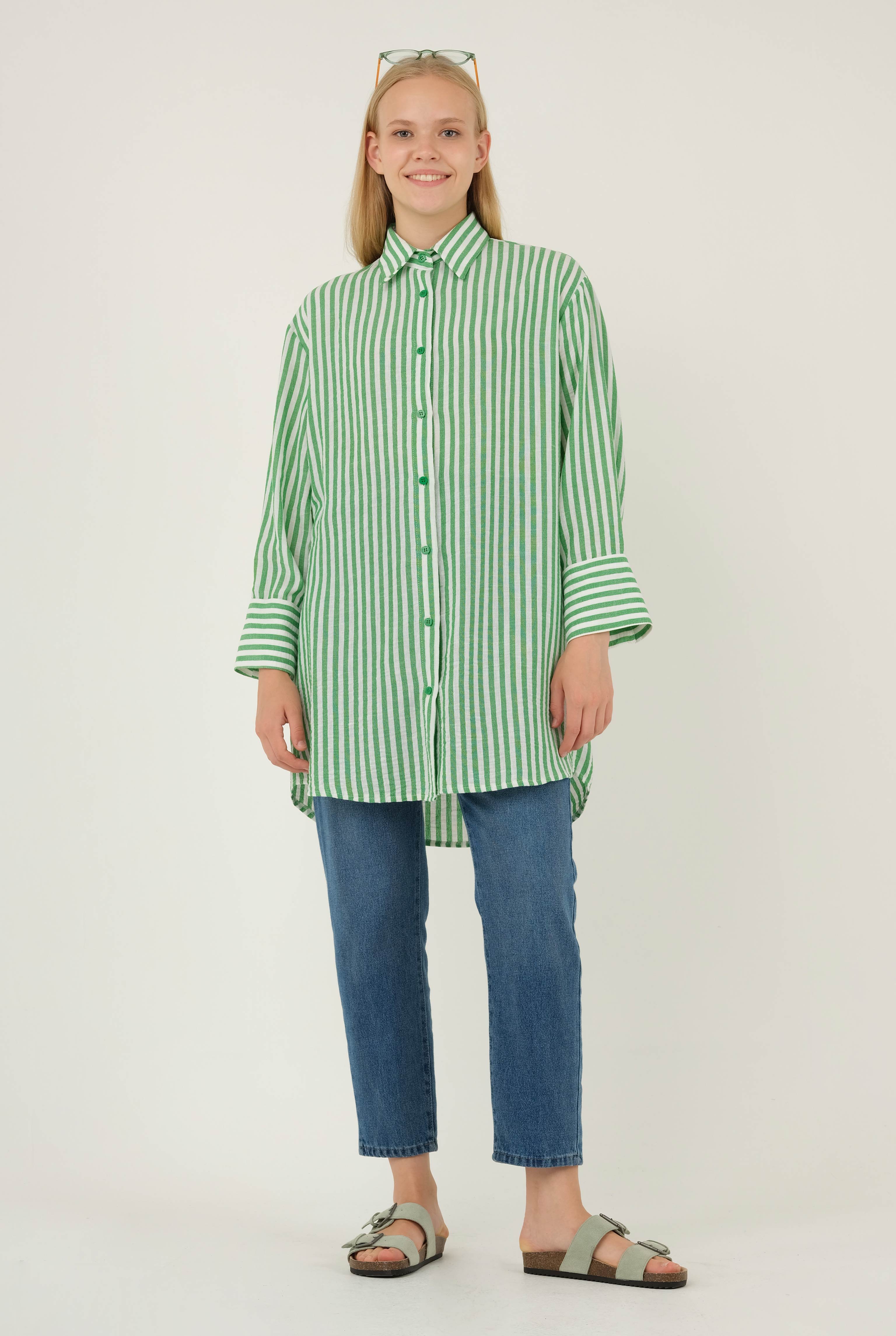 Striped Shirt Green 