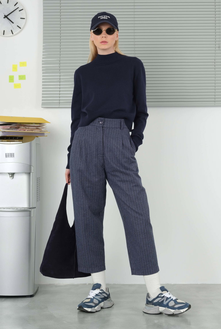 Lena Trousers Blue - HE-QA