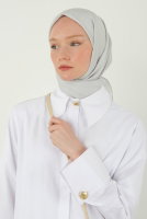 Soft Kraş Eşarp Buhar Gri 