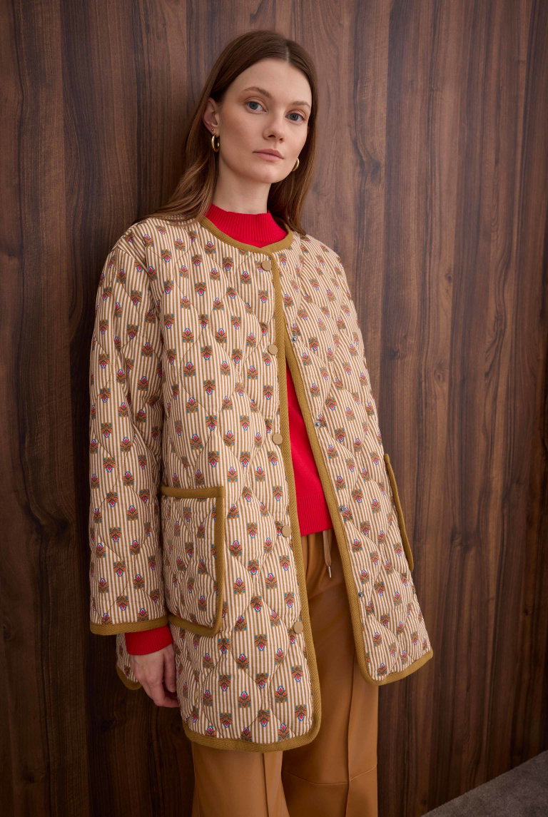 Patterned Quilted Jacket Raya - HE-QA