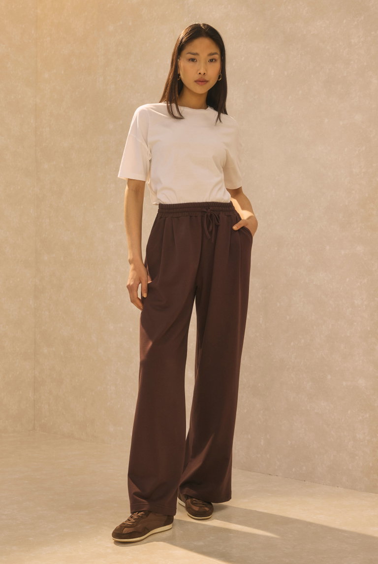 Wide Leg Sweatpants Bitter - HE-QA