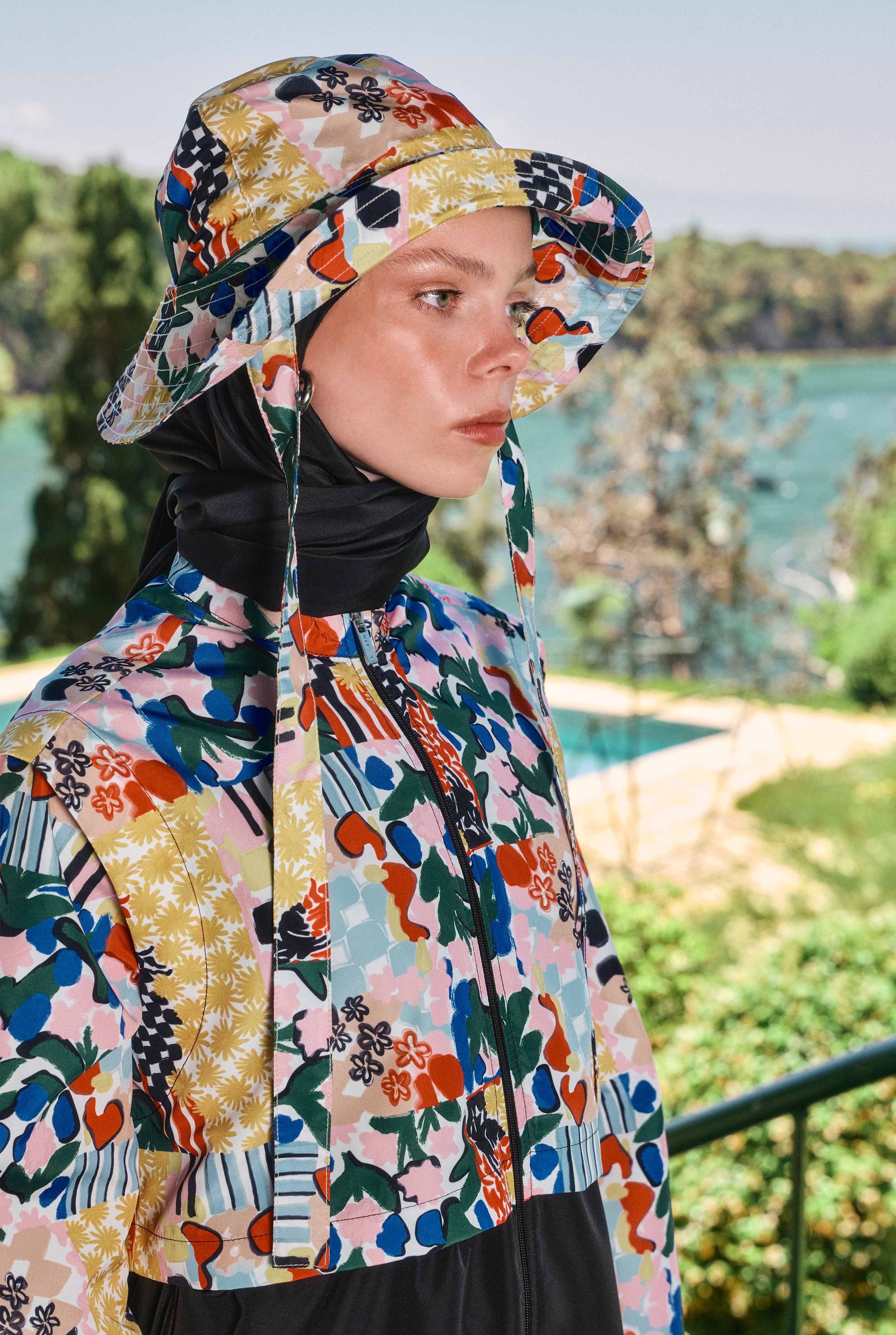 Bucket Hat Patchwork Patterned - 1