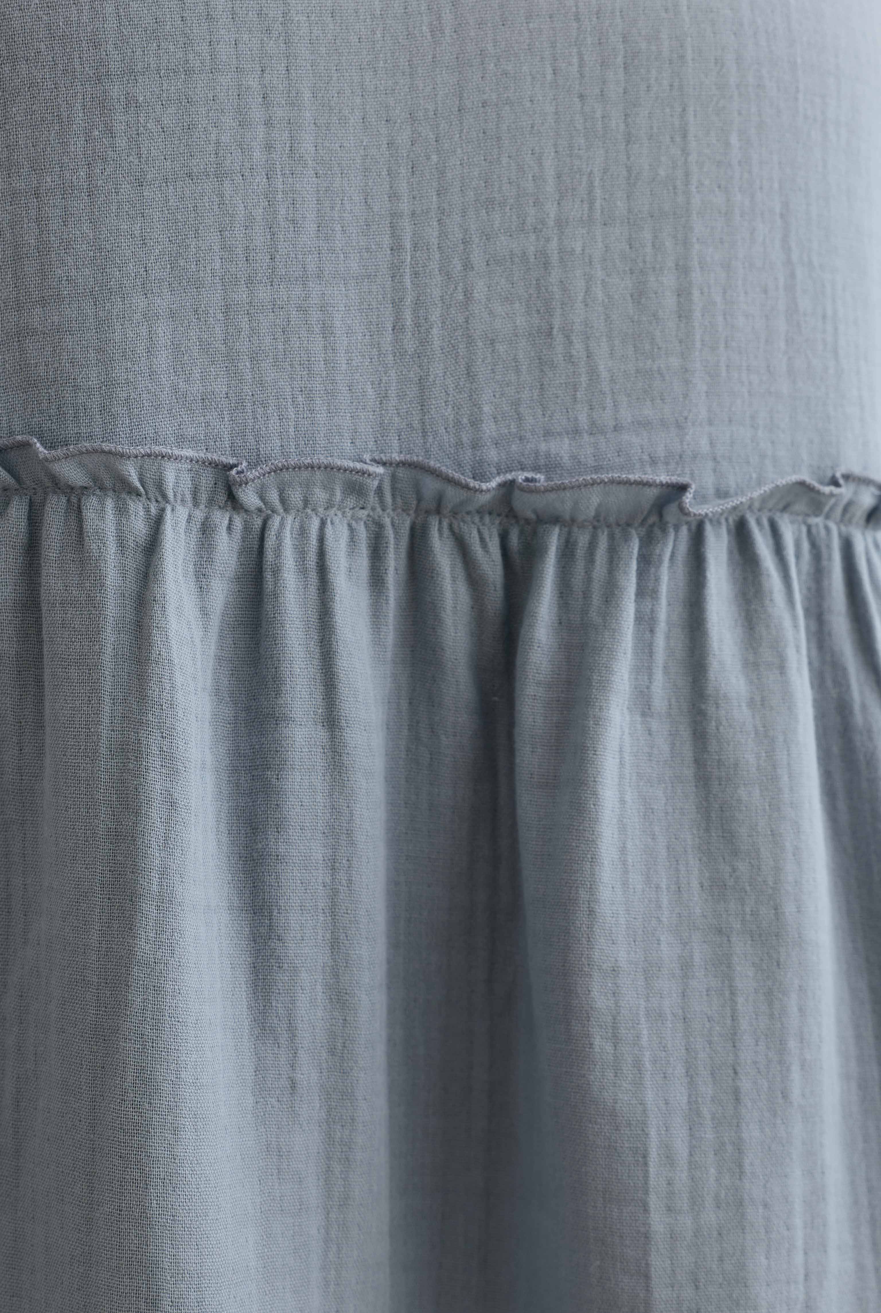 Muslin Dress Pastel Blue - 3