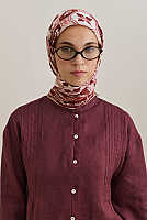 Azulejo Eşarp Bordo 
