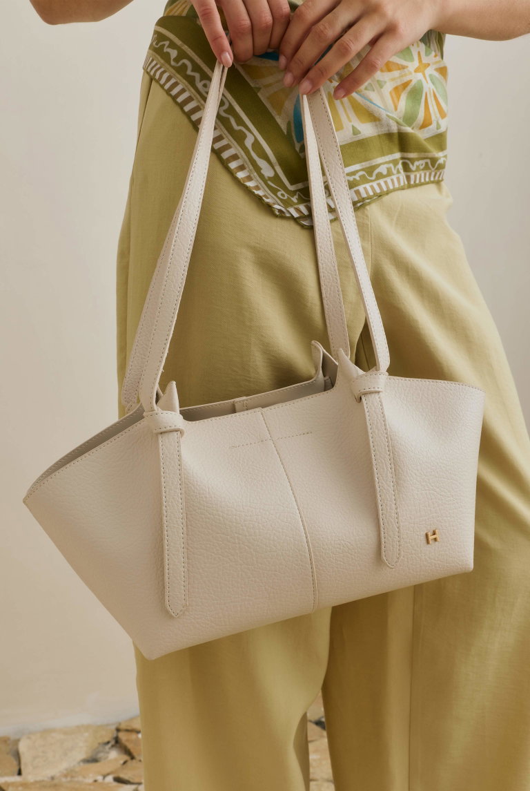 Mini Shopper Bag Cream - HE-QA