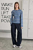 Striped Sweat Blue 