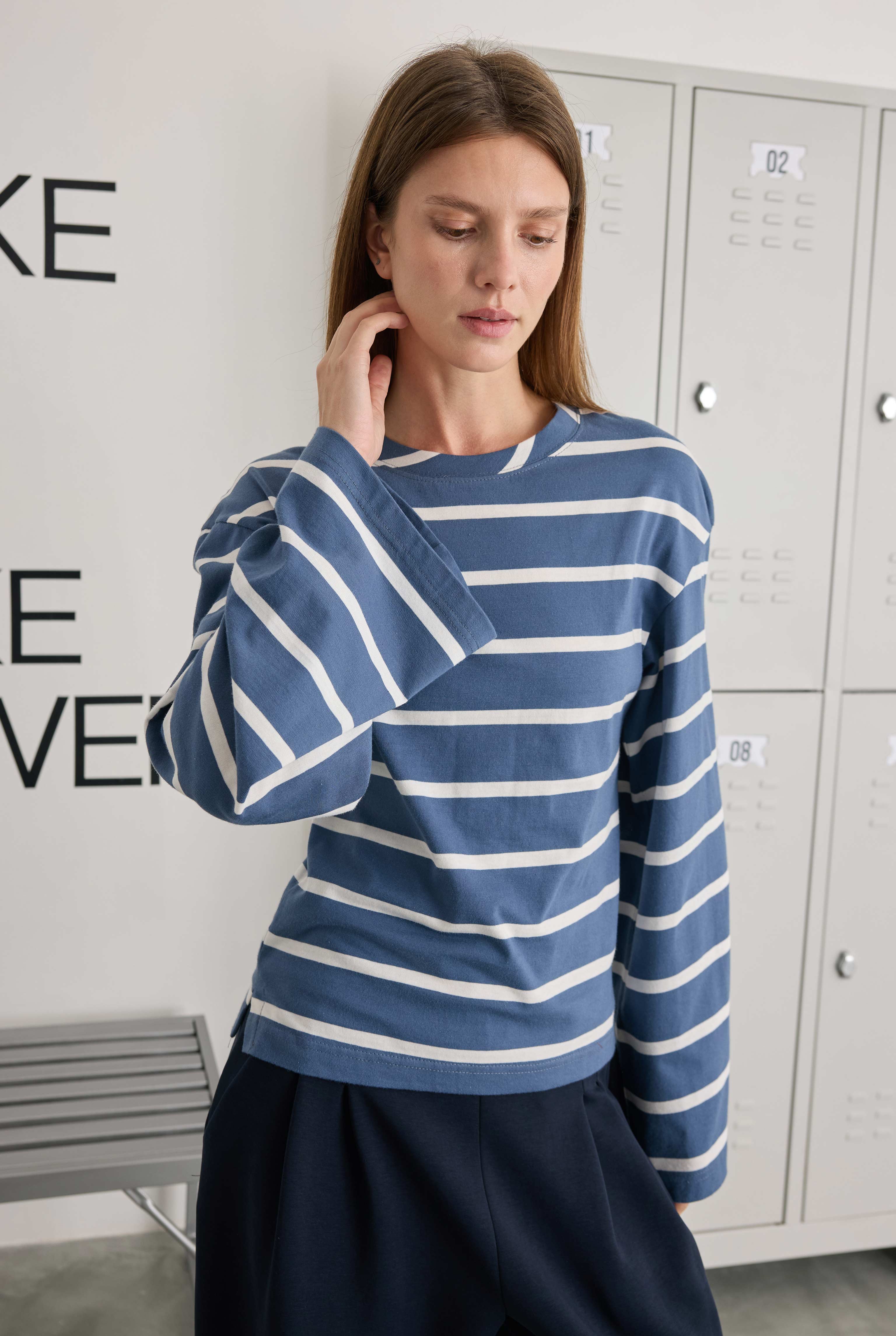 Striped Sweat Blue - 2