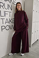 Fermuarlı Pera Modal Sweat Bordo 